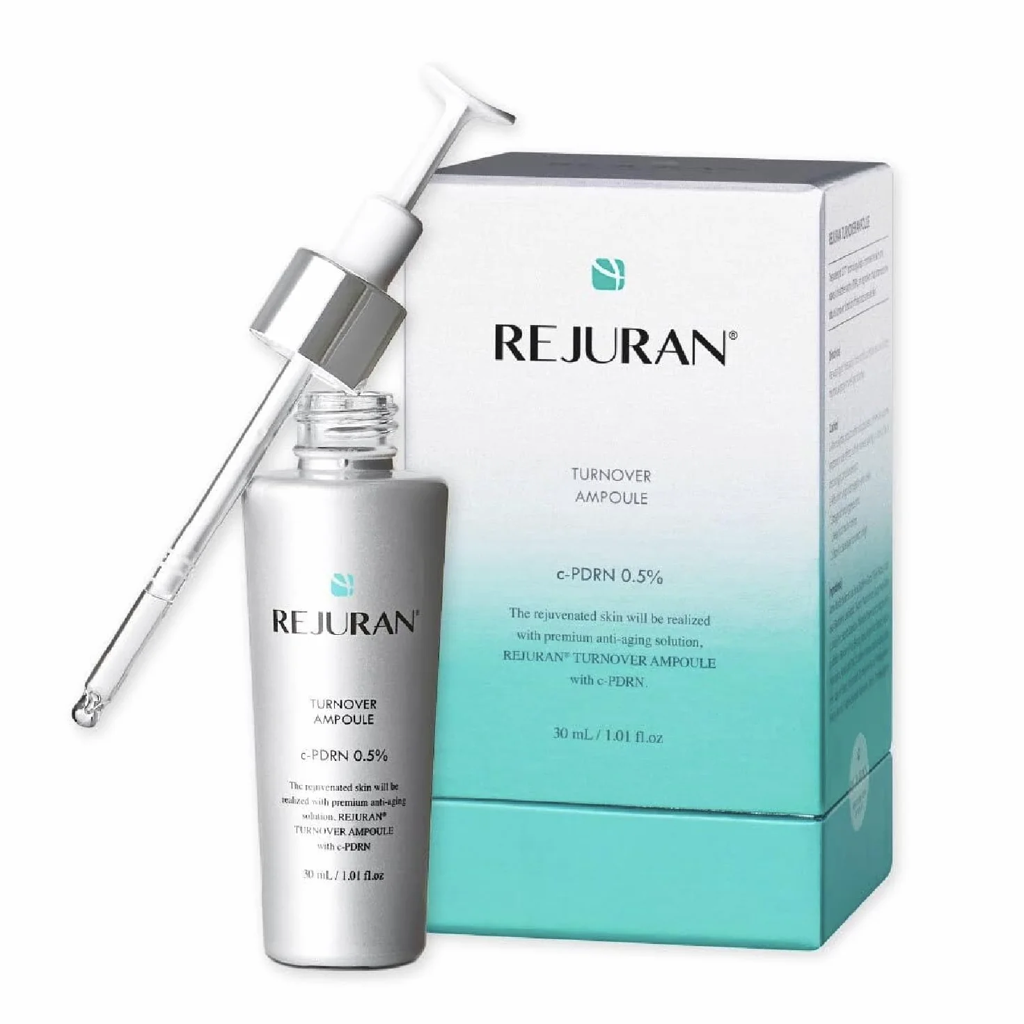 REJURAN Turnover Ampoule, C Pdrn Original Salmon Dna Pdrn Gesichtsserum Für Verjüngung, Straffung, Feuchtigkeitsversorgung Und Jugendlichen Teint, 1,01 Fl Oz (1Er Pack)