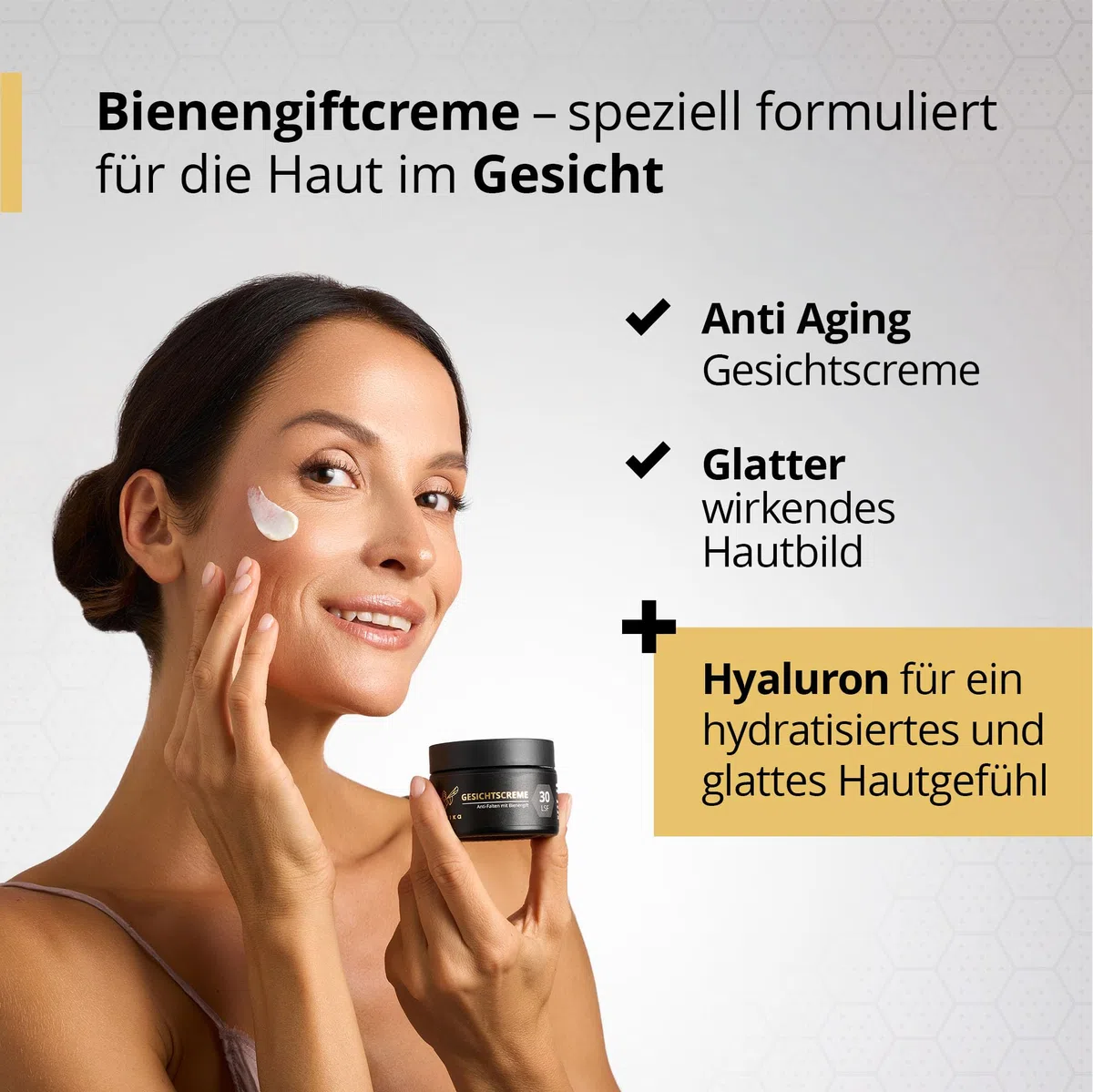 maorika - Gesichtscreme mit Bienengift, Hyaluron und Manuka - Antiaging mit LSF30 - Anti-Falten Skincare für ein straffes Hautbild - (3x 50ml Sparpaket)