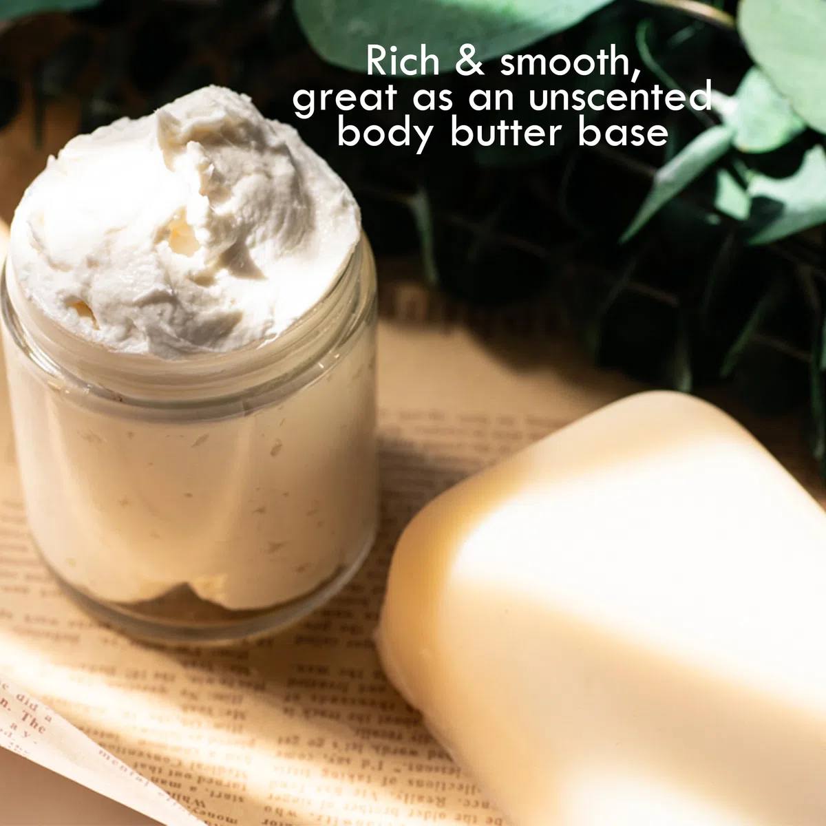 Bio-Mangobutter – rohe organische unraffinierte Mangosamenbutter für Hautpflege, Körperbutter und Haar – reine Mangobutter kaltgepresst zur Seifenherstellung, Mango-Lotion, natürliche