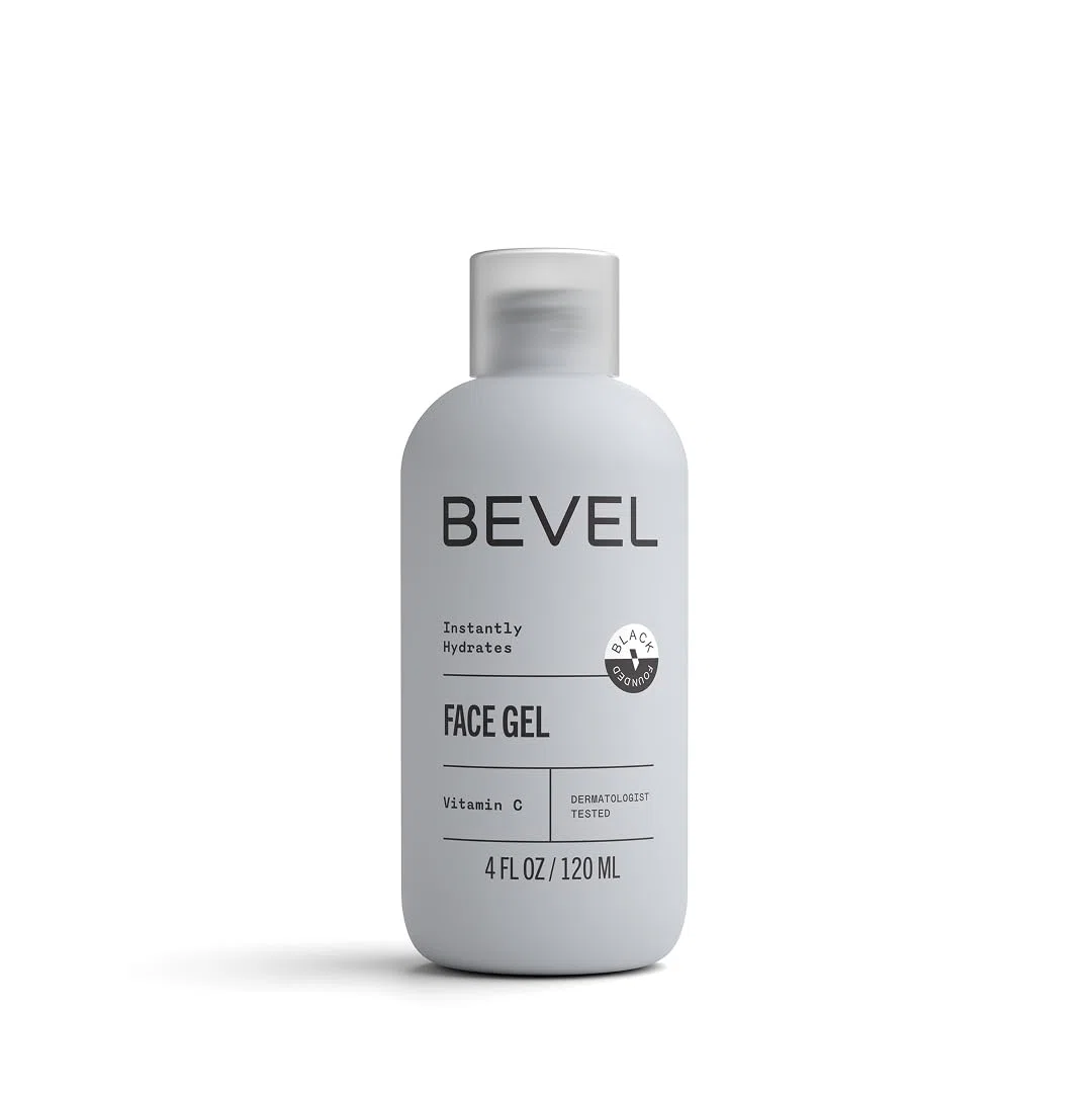 Bevel Feuchtigkeitsspendendes Gesichtsgel mit Teebaumöl, Vitamin C und Algenextrakt, hilft Trockenheit und Öligkeit, gut für empfindliche Haut, 118 ml