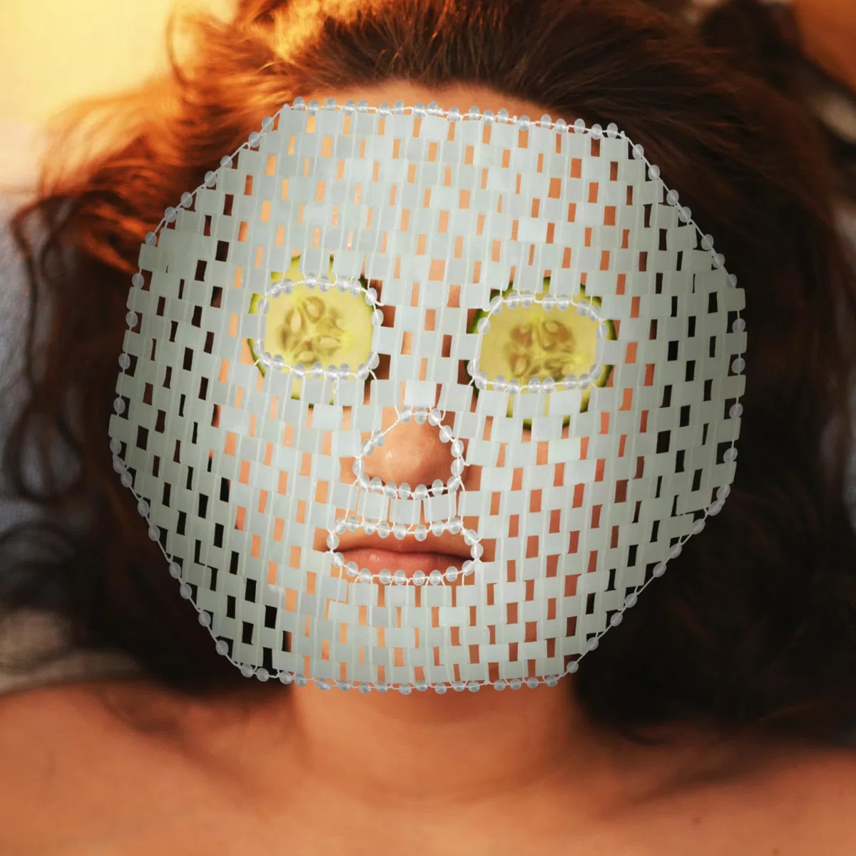 Natürliche Jade Gesichtsmaske Jadestein Anti Aging mit Weicher Augenabdeckung 1 Stück Hautpflege Massagemaske für Entspannung und Gesichtsmassage zu Hause