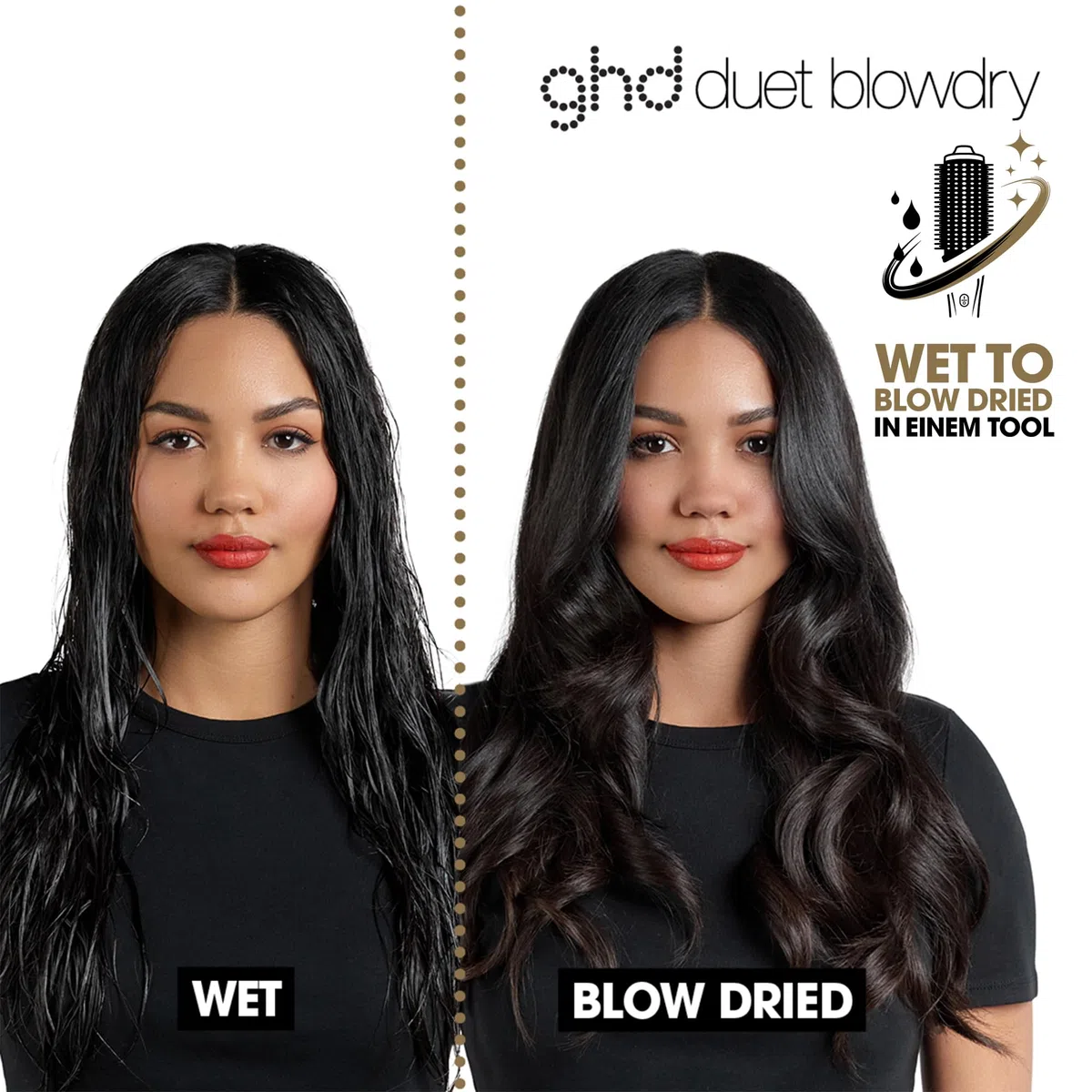 ghd duet blowdry 2-in-1 Multistyler Föhnbürste für Trocknen & Stylen, langanhaltendes Volumen, Anti Frizz Finish