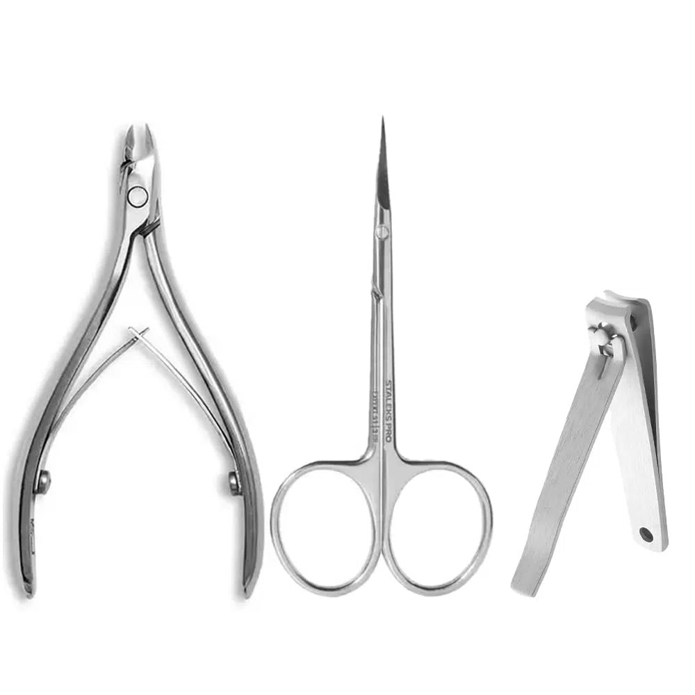 Premium Maniküre-Set: Staleks Profi-Nagelschere, PODOLAND Präzisions-Hautzangen & BEAUTY & CARE 11 Nagelknipser - Professionelle Pflege für Nägel und Haut