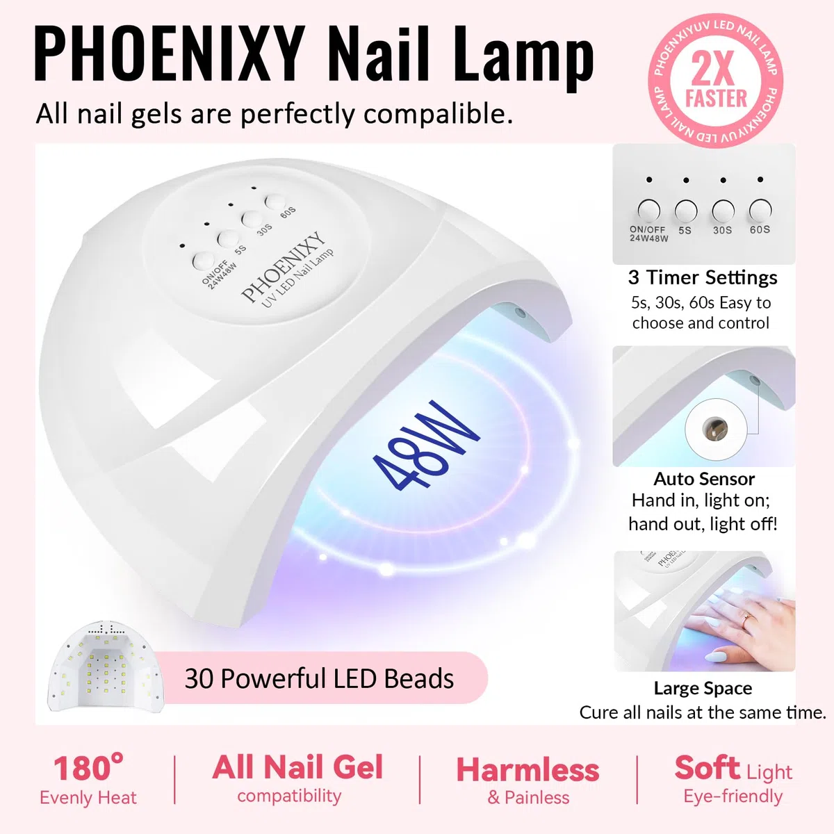Phoenixy 45+5 Stk. U V Nagellack Set - ST9OO9