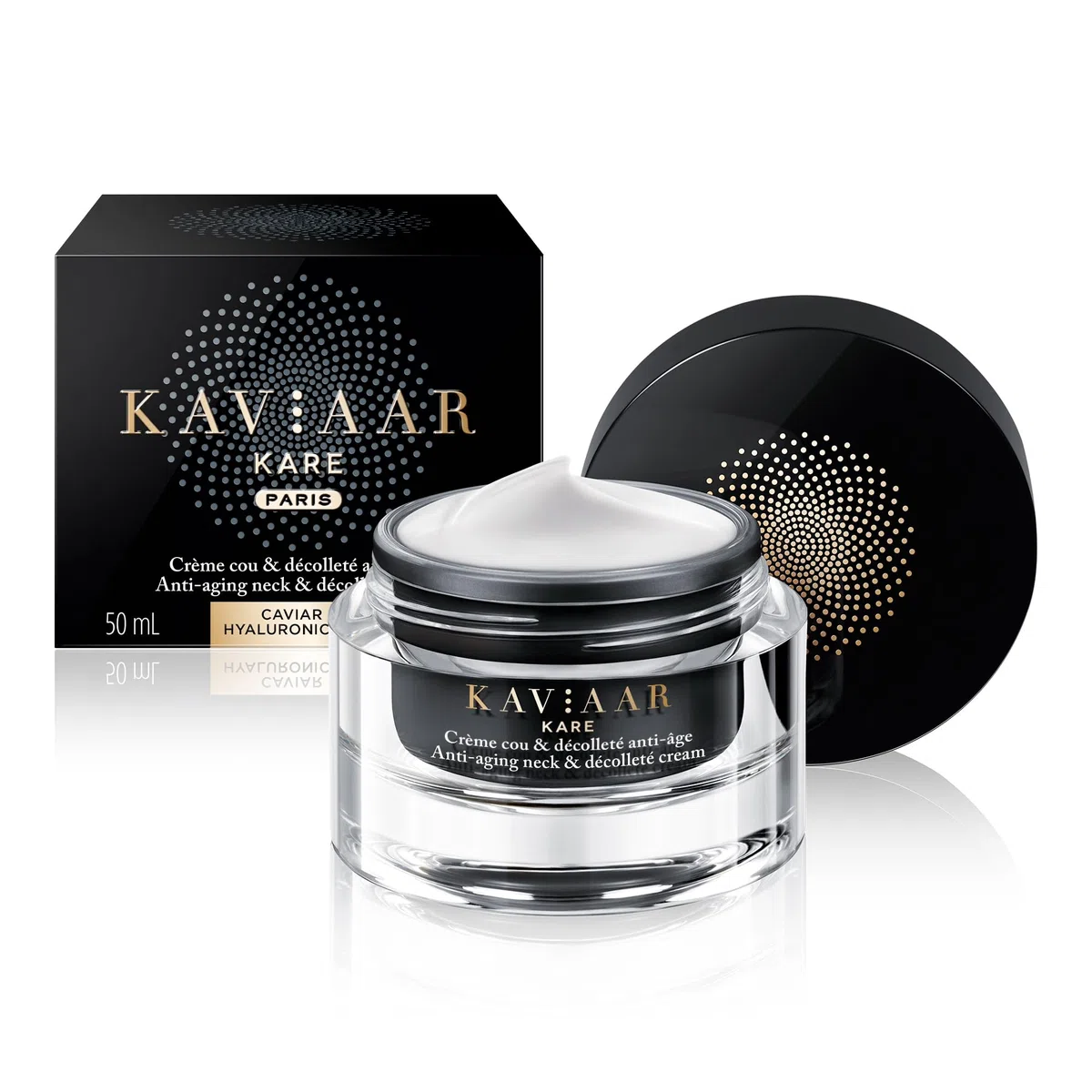 Anti-Aging Creme für Hals & Dekolleté - Kaviar + Hyaluronsäure - 50 ml