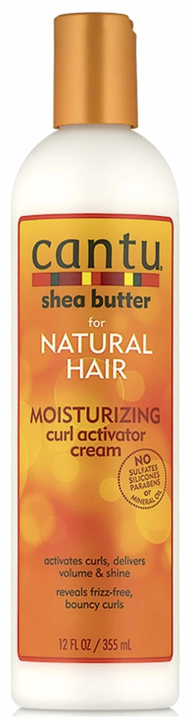 Cantu Coconut Curling Cream 12oz mit sulfatfreiem Shampoo & Conditioner 12oz & Sheabutter Feuchtigkeitsspendende Curl Activator Cream 12oz