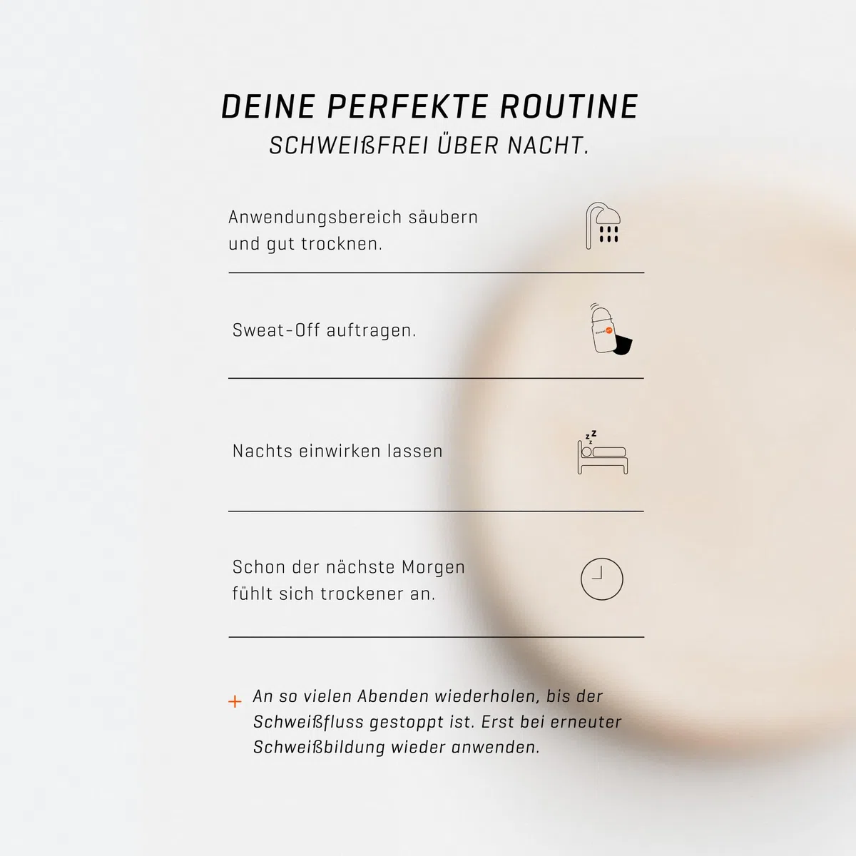 Sweat-Off Antitranspirant Lotion 75ml gegen Schwitzen | Lotion gegen Schwitzen | Für verschiedene Körperbereiche geeignet I Antitranspirant für Männer & Frauen