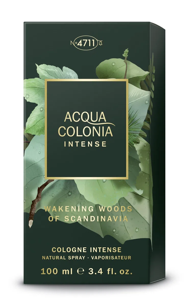 4711 Acqua Colonia® Intense Wakening Woods of Scandinavia | Eau de Cologne - aromatisch-holzig - Wellness für die Sinne | 100ml Natural Spray
