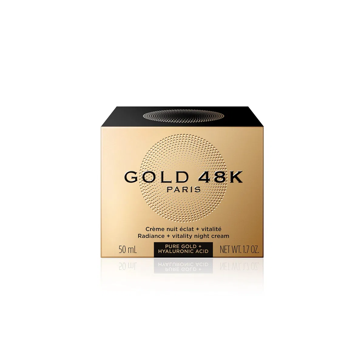 GOLD 48K - Nachtcreme Strahlkraft + Vitalität - Pures Gold + Hyaluronsäure - 50 mL