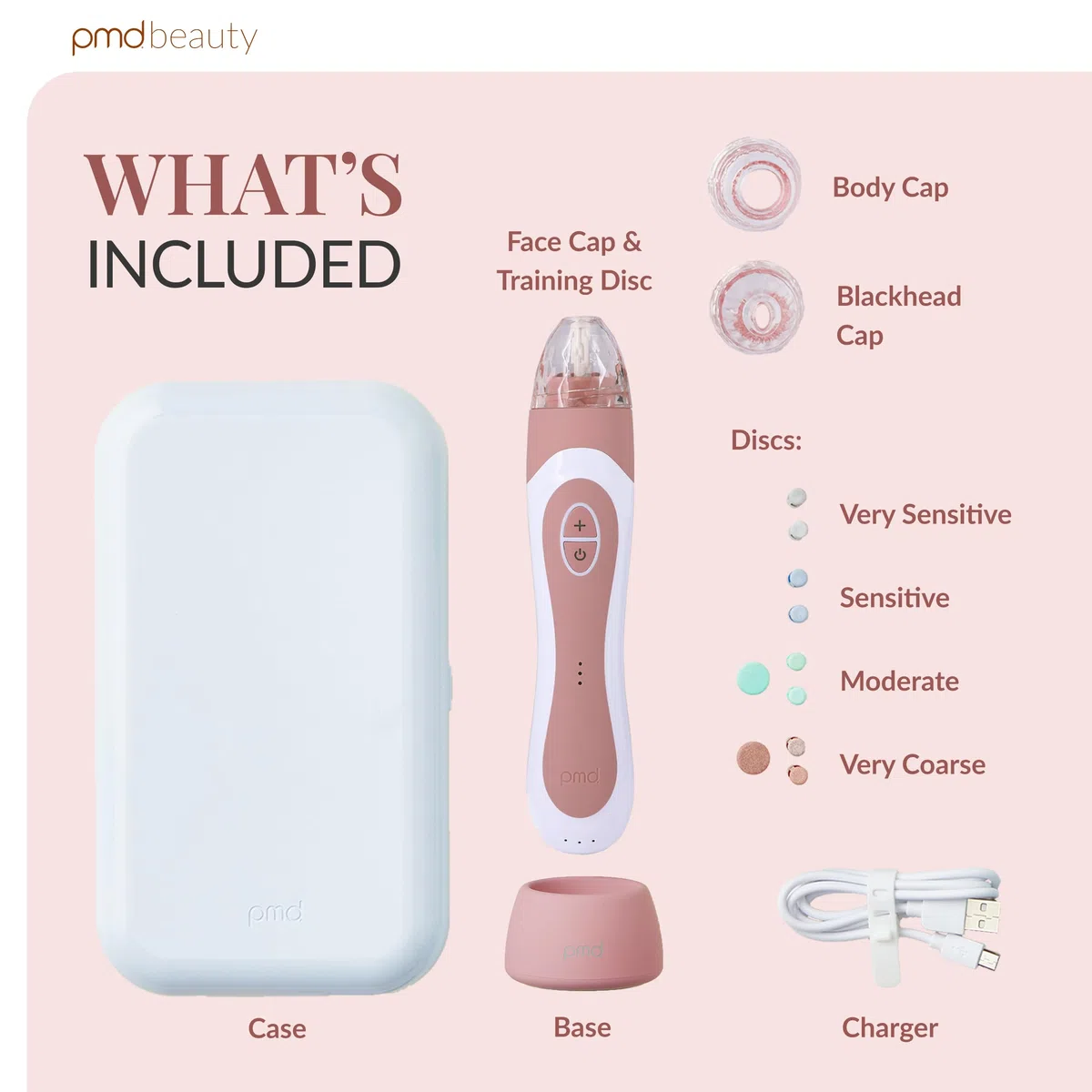 PMD Beauty Personal Microderm Elite Pro – At-Home Mikrodermabrasion Maschine mit Kit für Gesicht und Körper