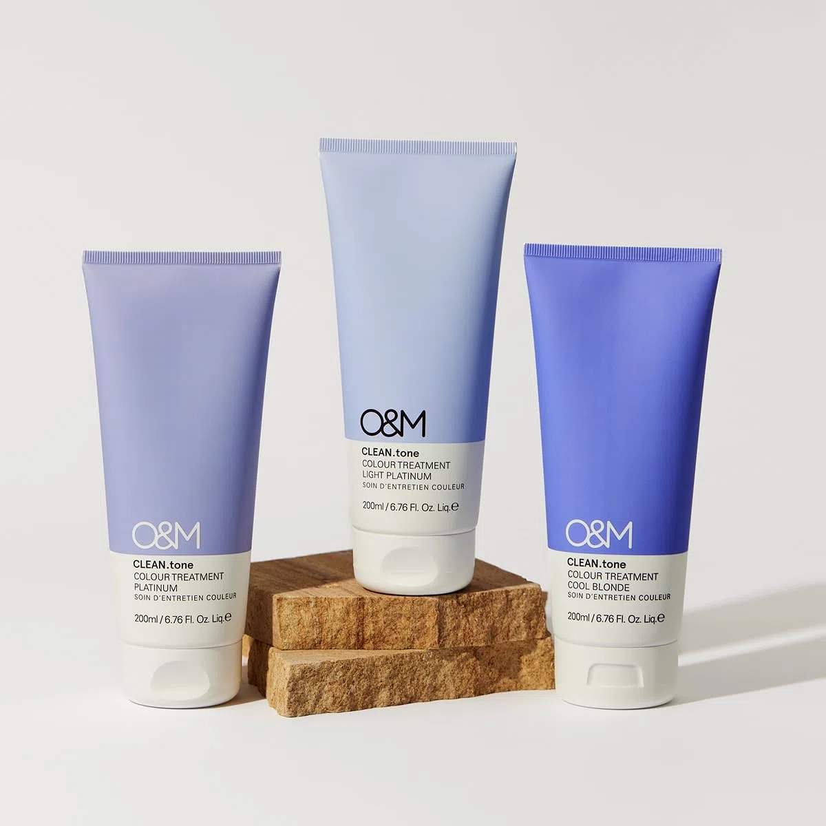 O&M CLEAN.tone Platinum (200ml) – Tönende Haarkur für hellblondes bis sehr hellblondes Haar – Farbkorrektur & Pflege gegen Gelbstich – Ohne Sulfate & Silikone – PETA-zertifiziert & Made in Australia