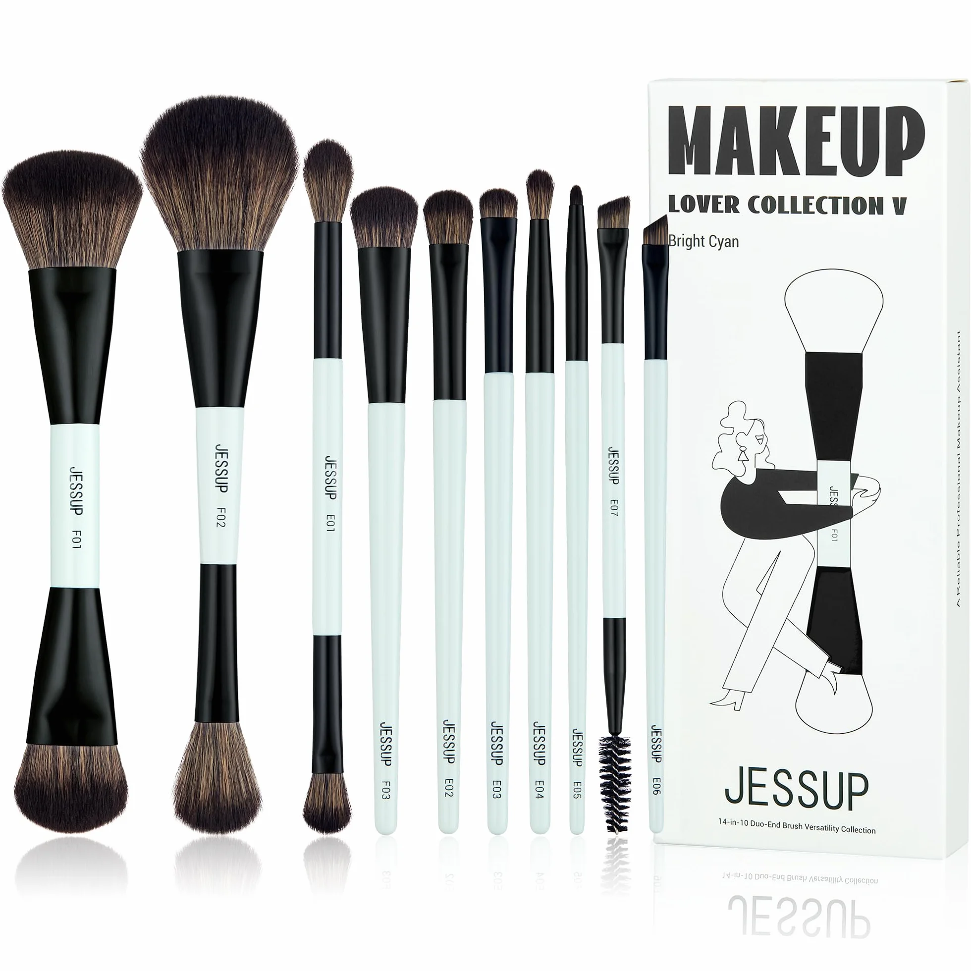 Jessup Pinselset Makeup T500+SP018