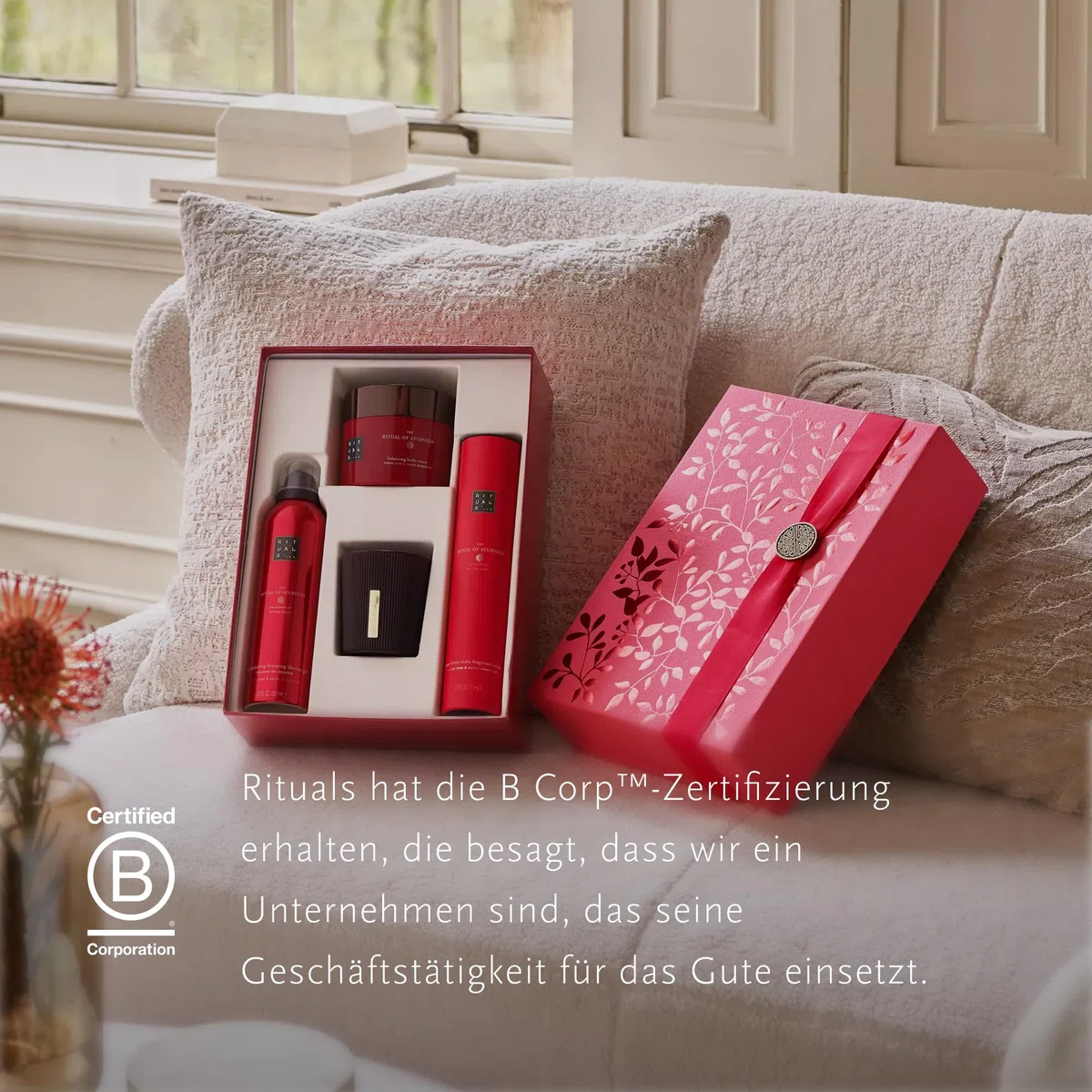 RITUALS Geschenkset Das Ritual des Ayurveda Large Körperpflegeprodukte indisches Rosen- Süßmandelöl Ausgleichender Duft