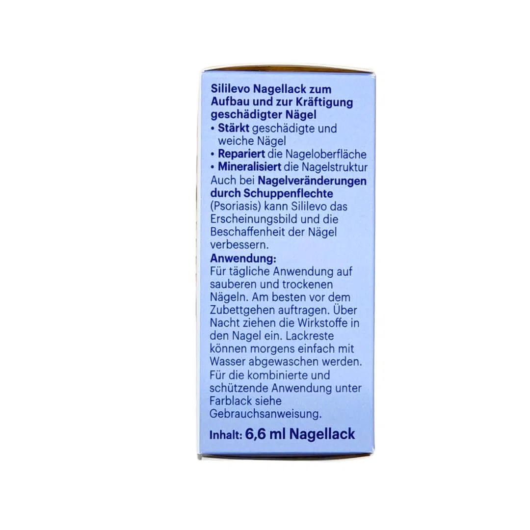 Sililevo Hydrolack 1x 6,6 ml I Aufbau und Kräftigung geschädigter Nägel I Medizinischer Nagelstärker I Nagelspliss, Nagelbruch, Nagelpsoriasis I Spar-Set plus Pharma Perle