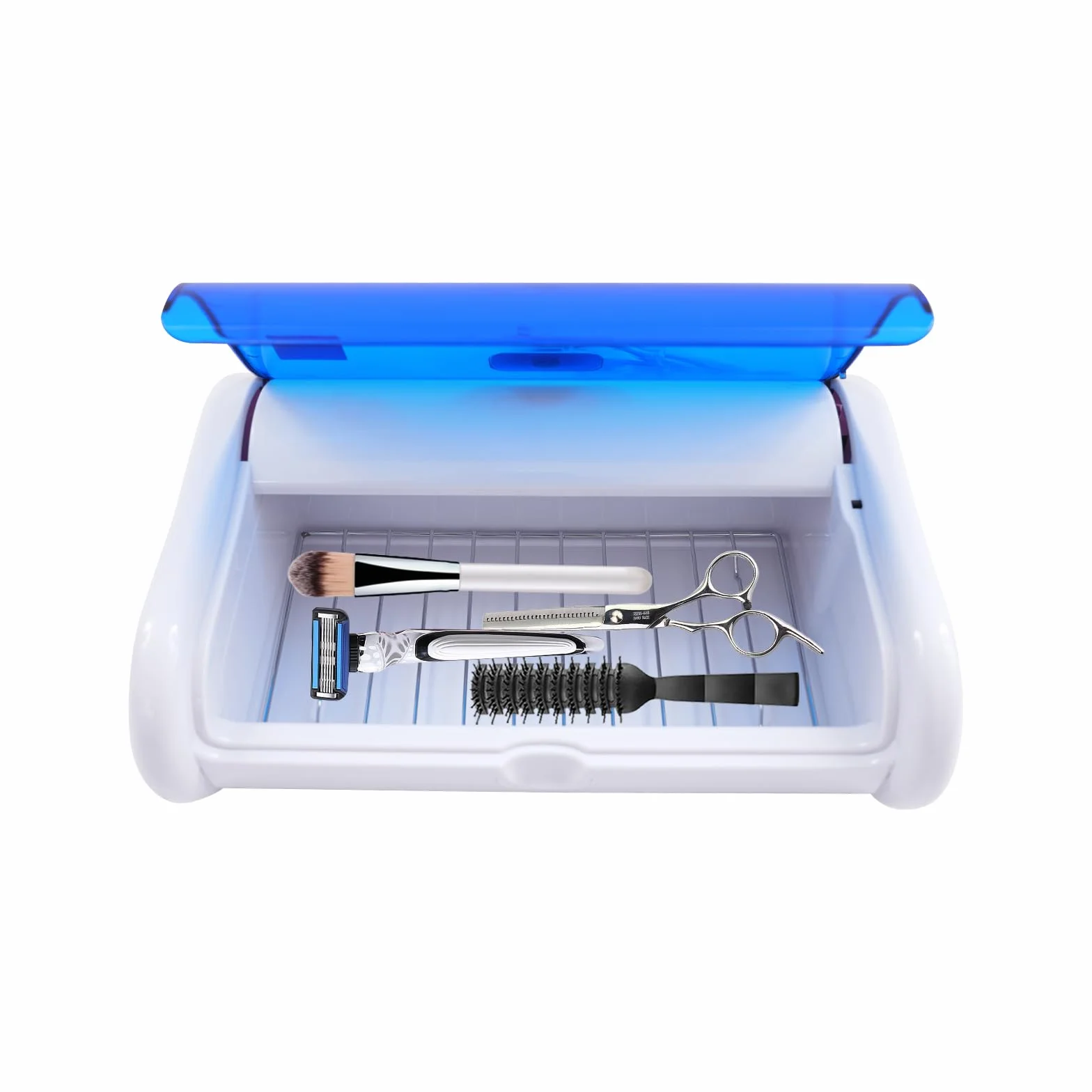 UV Sterilisator, 6W 220V UV Desinfektionsgerät mit Gitter, 2L Nagelwerkzeug Sterilisator für Instrumente Desinfektion Nagelstudio Fußpflege Tattoo, 31 * 21,5 * 10cm