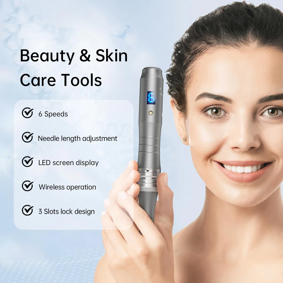 Dr.Pen M8 Microneedling Pen Wireless Micro Needling Device for Face Body Acne Scars Wrinkles with 10 Replacement Cartridges
