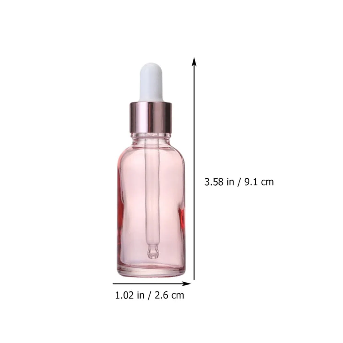 HOMSFOU 30 Stück Rosa Glas Parfümflakons 20ml zum Befüllen Praktische und Befüllbare Fläschchen mit Pipette für Handgemachte Mischungen und Parfüms