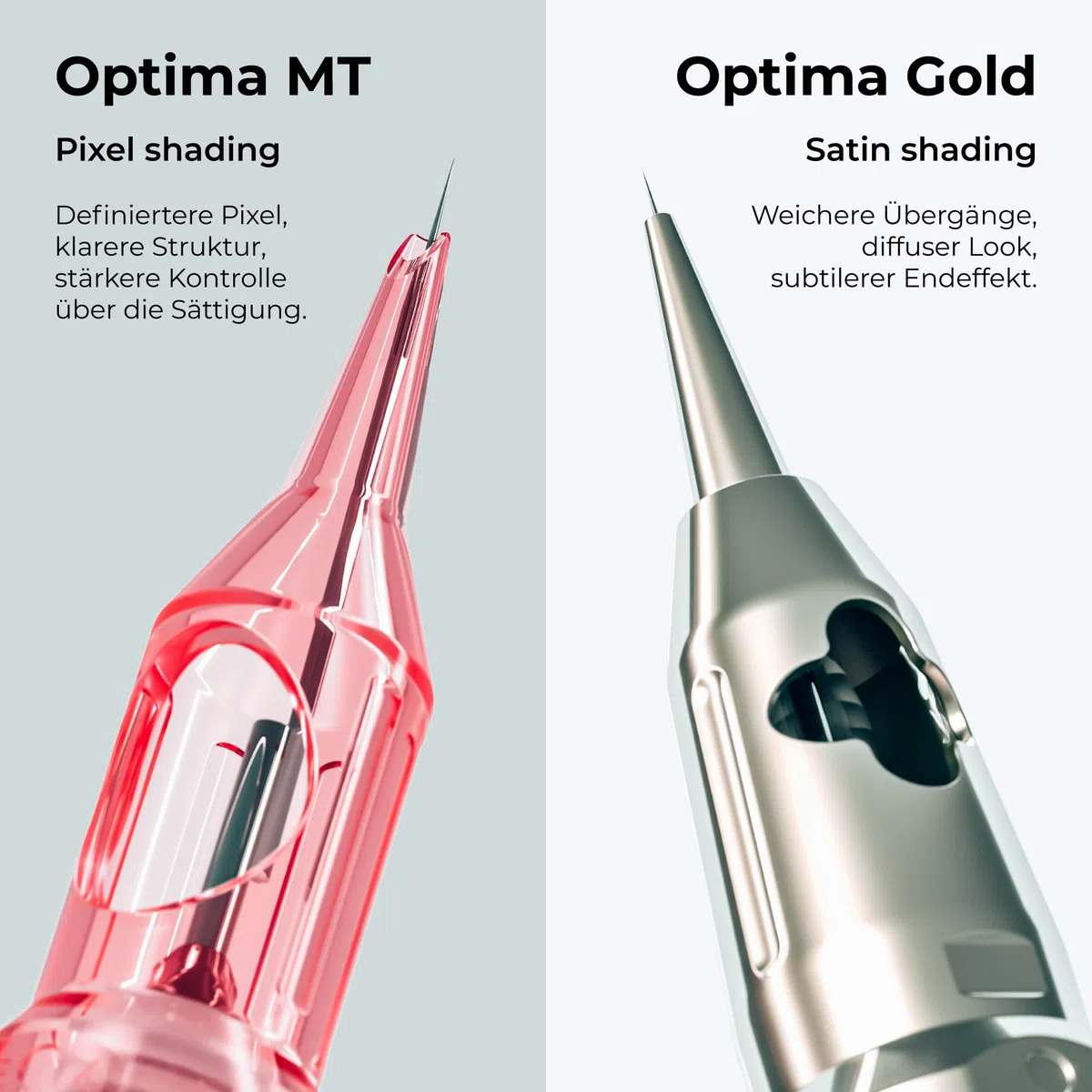 Kwadron Optima 20 Stück - 35/1RLLT - #12 0.35mm Round Liner - Long Taper - Professional Permanent Makeup - Tattoo PMU Nadeln Set Cartridges - Tattoo Zubehör für Augenbraue, Eyeliner, Lip Contour