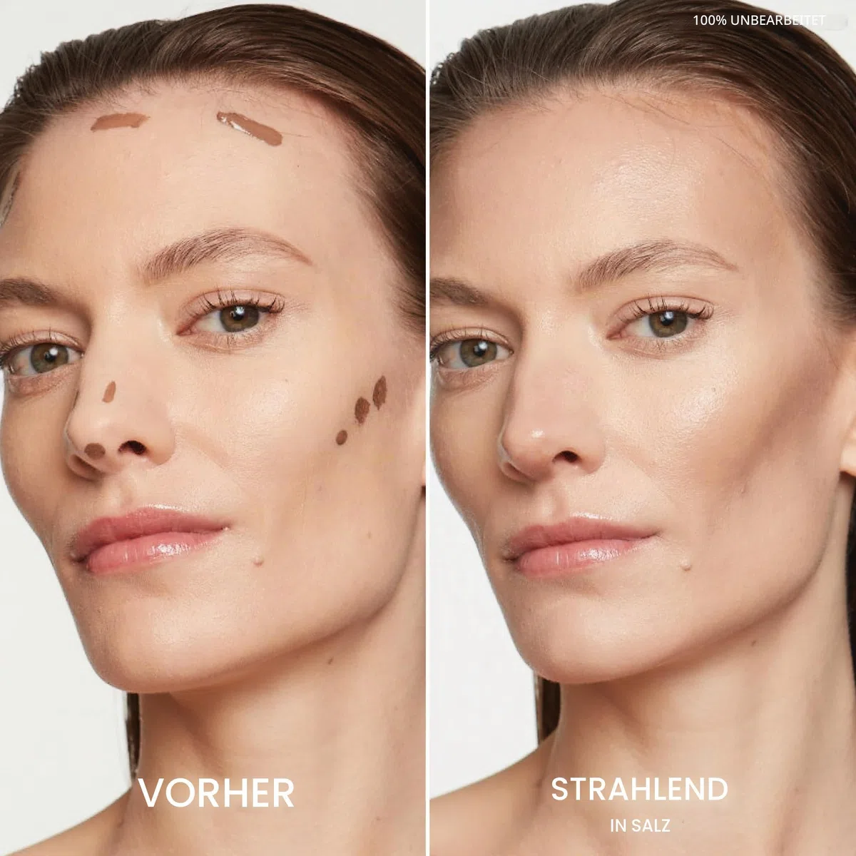 Saie Dew Bronze – Hydratisierender flüssiger Bronzer Stick für einen sonnengeküssten Glanz – flüssiger Konturenstift mit pflegenden Hautpflegestoffen – modelliertes Gesichts-Make-Up Essential – Salz | Liquid Contour & Bronzer für dezente Definition & Allo