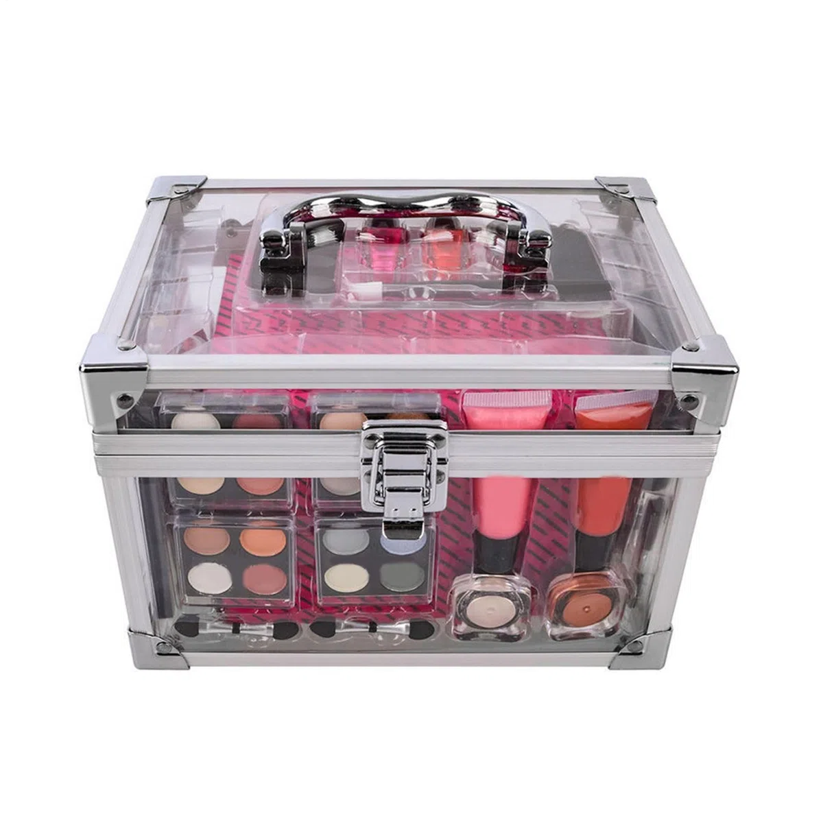 Professionelles Make-up-Set Tragbare Kosmetik Tasche | Kosmetik-Etui Mit Spiegel Für Bühne Hochzeit Und Täglichen Gebrauch
