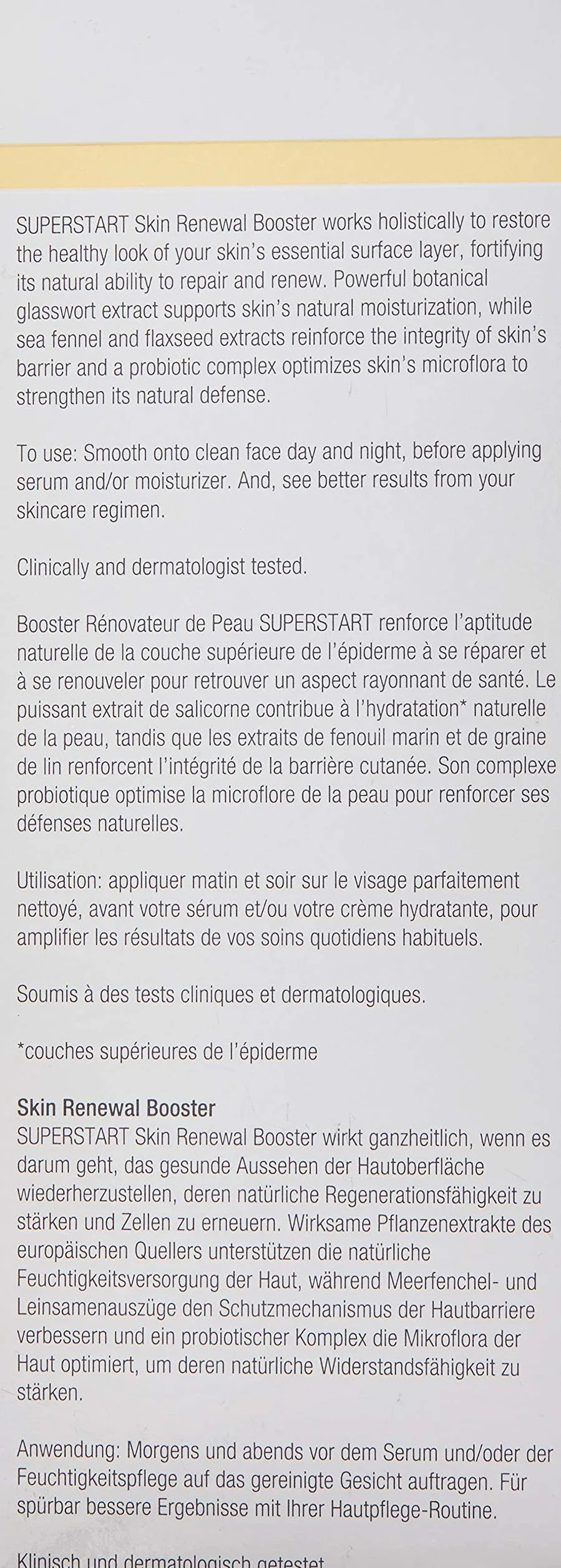 Elizabeth Arden Superstart – Skin Renewal Booster, 30 ml, pflegender Skin Booster, zur Regeneration der Haut, probiotische Tagespflege, Gesichtspflege für die Skincare Routine