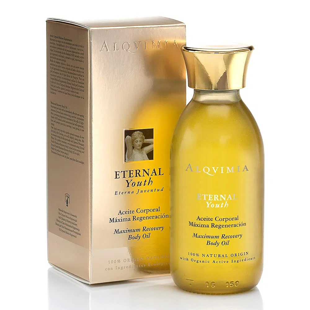Alqvimia | Eternal Youth Maximum Regeneration Körper Öl | Anti-Falten und Hautstraffendes Body Oil | 150 ml