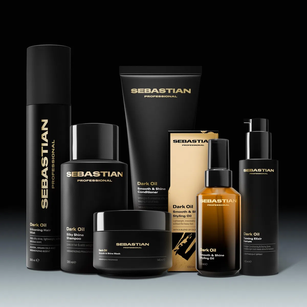 Sebastian Professional Dark Oil Smooth and Shine Conditioner – Entwirrende Haarpflege für trockenes & frizziges Haar – Haarspülung mit seidigem Glanz & Anti-Frizz-Effekt