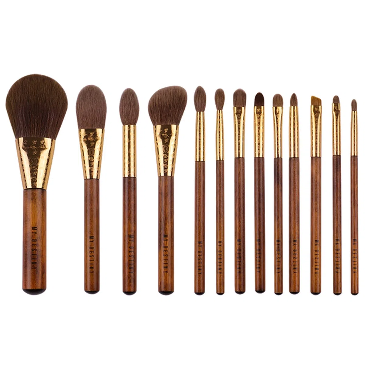 Make Up Schwamm Makeup Pinsel Makeup-Werkzeuge/die aufgehende Sonnenserie 13 Pinsel und traditionelle Jacquard webart Kosmetiktasche Make-Up Schwamm