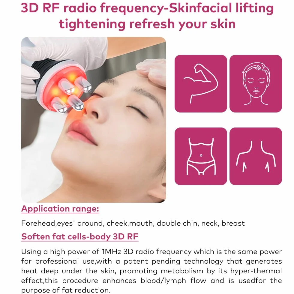 Elitzia 3 in 1 80k Kavitation Maschine Ultraschall Kavitation Körper Sculpting Fettverbrennung Gesicht RF Radiofrequenz Vakuum Massage Hautstraffung Maschine Tragbar Schönheitssalon Spa Heimgebrauch