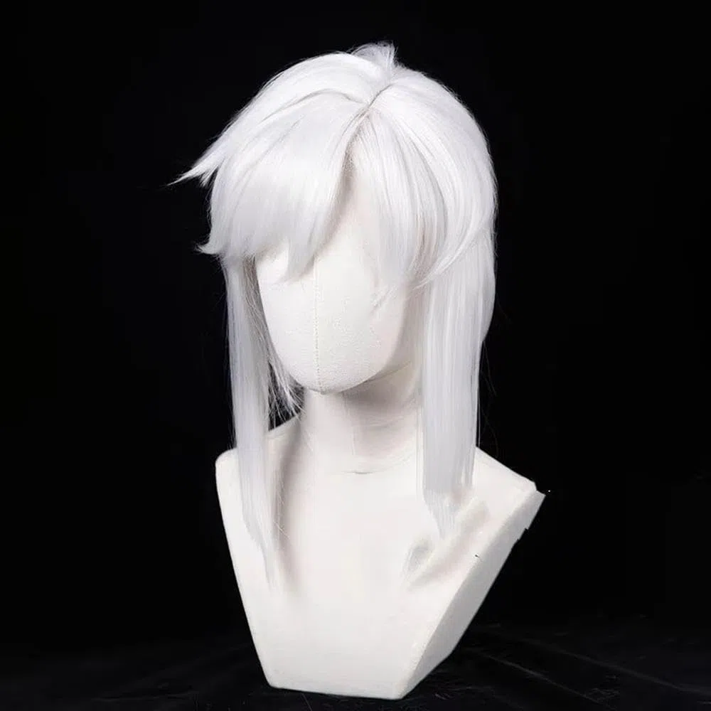 Haarpflege Weiße Kurze Glatte Haarperücke Für Party Cosplay Perücken