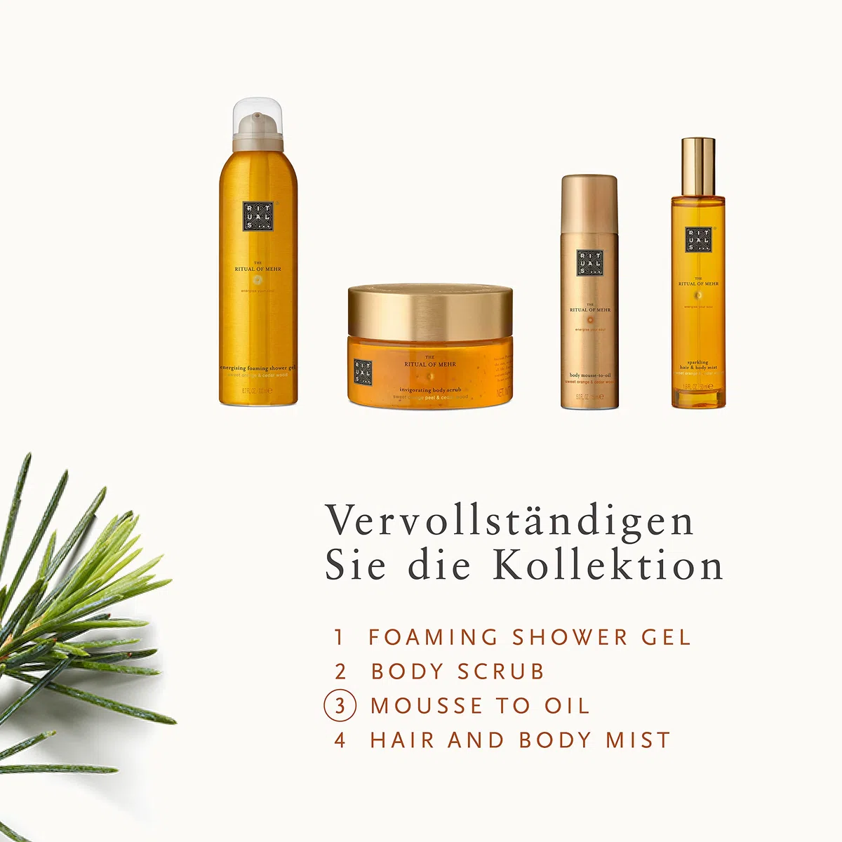 RITUALS The Ritual of Mehr body mousse-to-oil Körpermousse, 150 ml