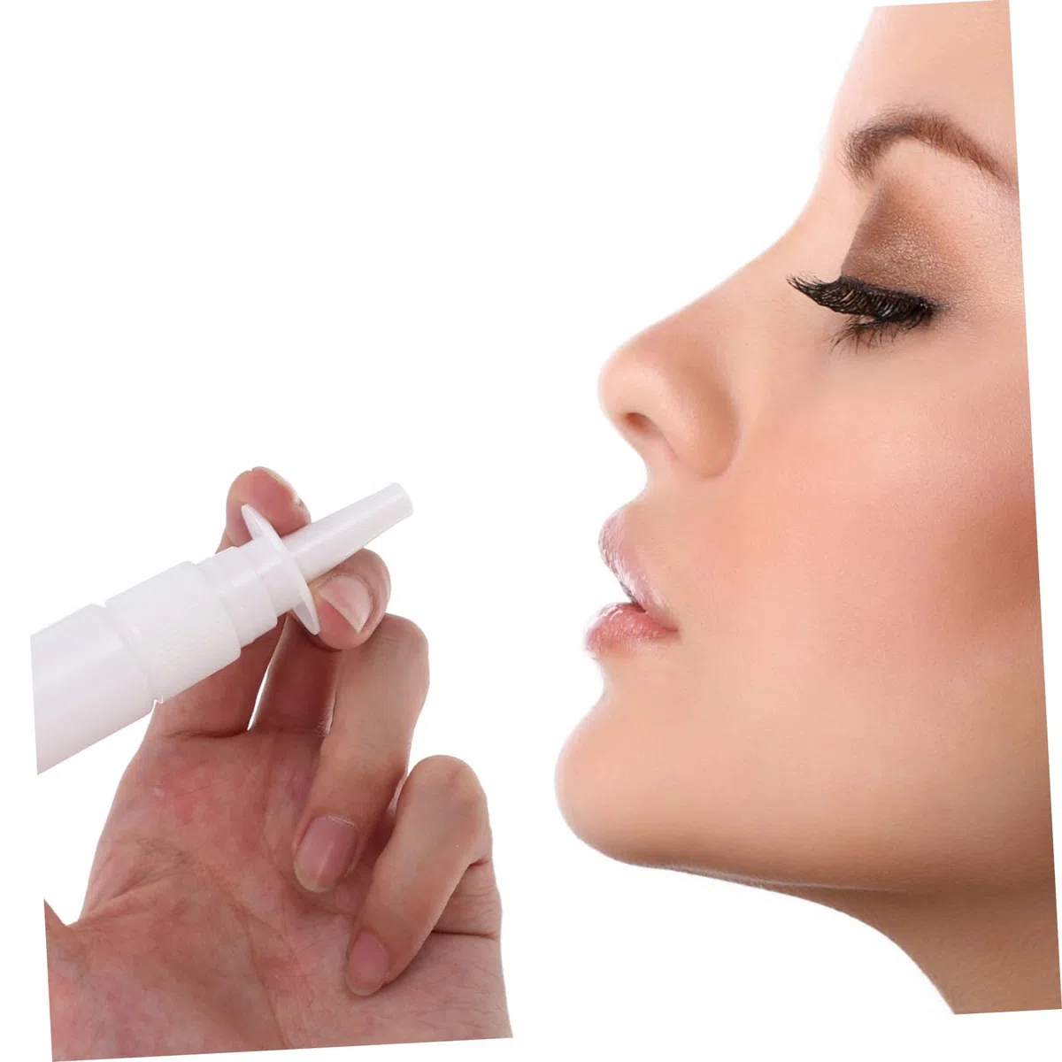 200 Stück Nasenspray Nachfüllflasche 10ml Weiße Sprühflasche aus Pe Wiederbefüllbar und Tragbar für Outdoor und Reisen mit Klarem Schutzdeckel