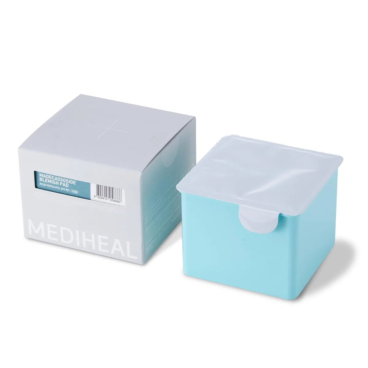 (Nur Nachfüllen) Mediheal Madecassoside Blemish Pad (100 Pads) – Gesichtswasser Pads aus Baumwolle für Anti-Makel bis zu verbessertem ungleichmäßigen Hautton – Vegane Mullpads