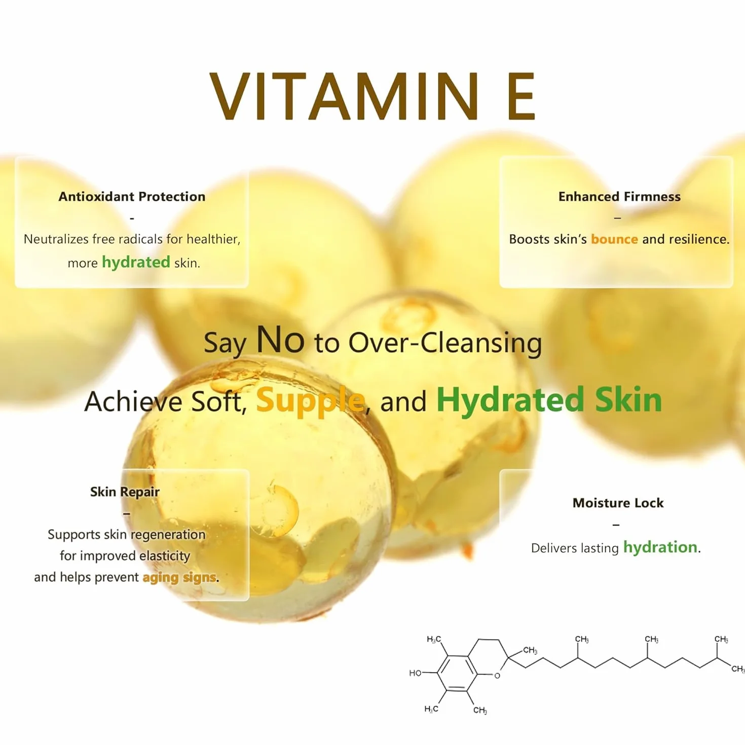 Vitamin E Reinigungsbalsam, ölbasierter Make-up-Entferner-Balsam, feuchtigkeitsspendend, saubere Schönheit, vegan, schlanke Metalldose mit magnetischem Spatel, geeignet für alle Hauttypen, den