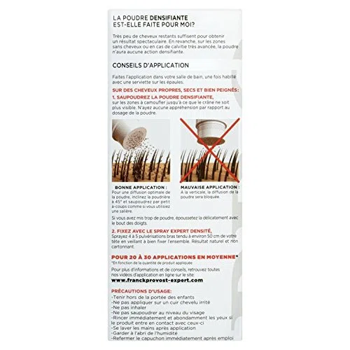 FRANCK PROVOST - Expert Densité Homme Haarverdichtungspuder für braunes Haar – 14 g