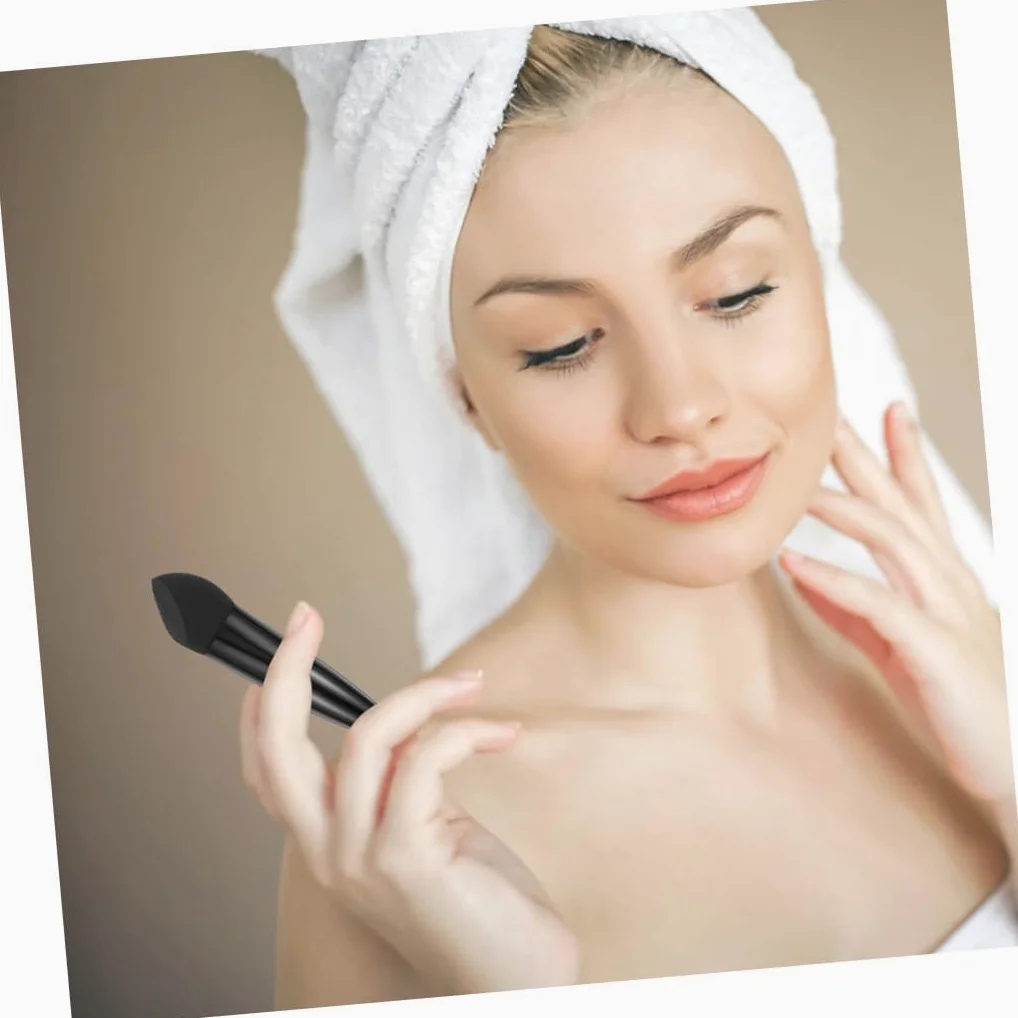 Tofficu Make Up Schwämme für Nass und Trocken Make Up 6 Stück in Stiftform aus Latex Tragbare Kosmetikschwämme Geeignet für Täglichen und Professionellen Gebrauch