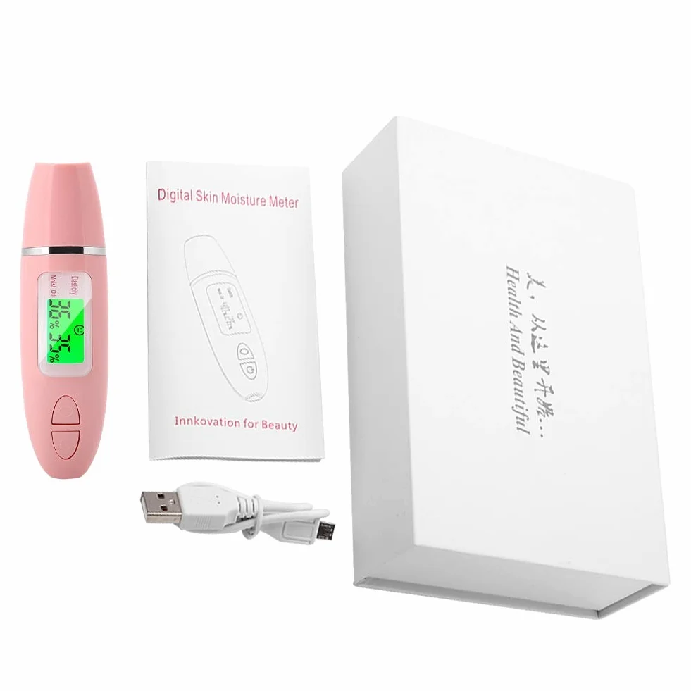 PowerLead Hautpflege-Analysegerät digital Hautteststift mit LCD-Display