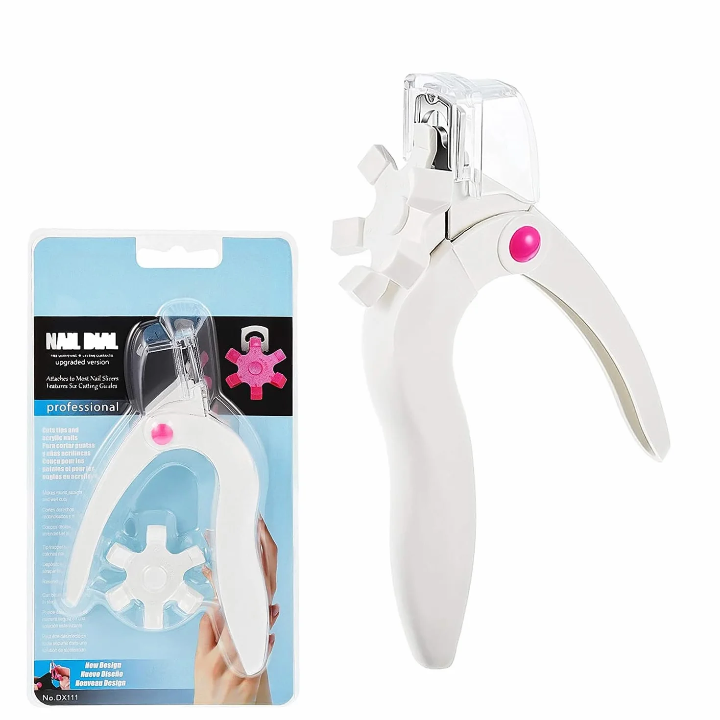 Nagelknipser für Kunstnägel & Gelnägel | Nagelschneider & Nagelclipper & Nagelzwicker & Fingernagel Knipser für Nägel Tips | Gelnägel Zubehör Nail Cutter/Clipper für Gel Nail Tip | Abnehmbare Klingen