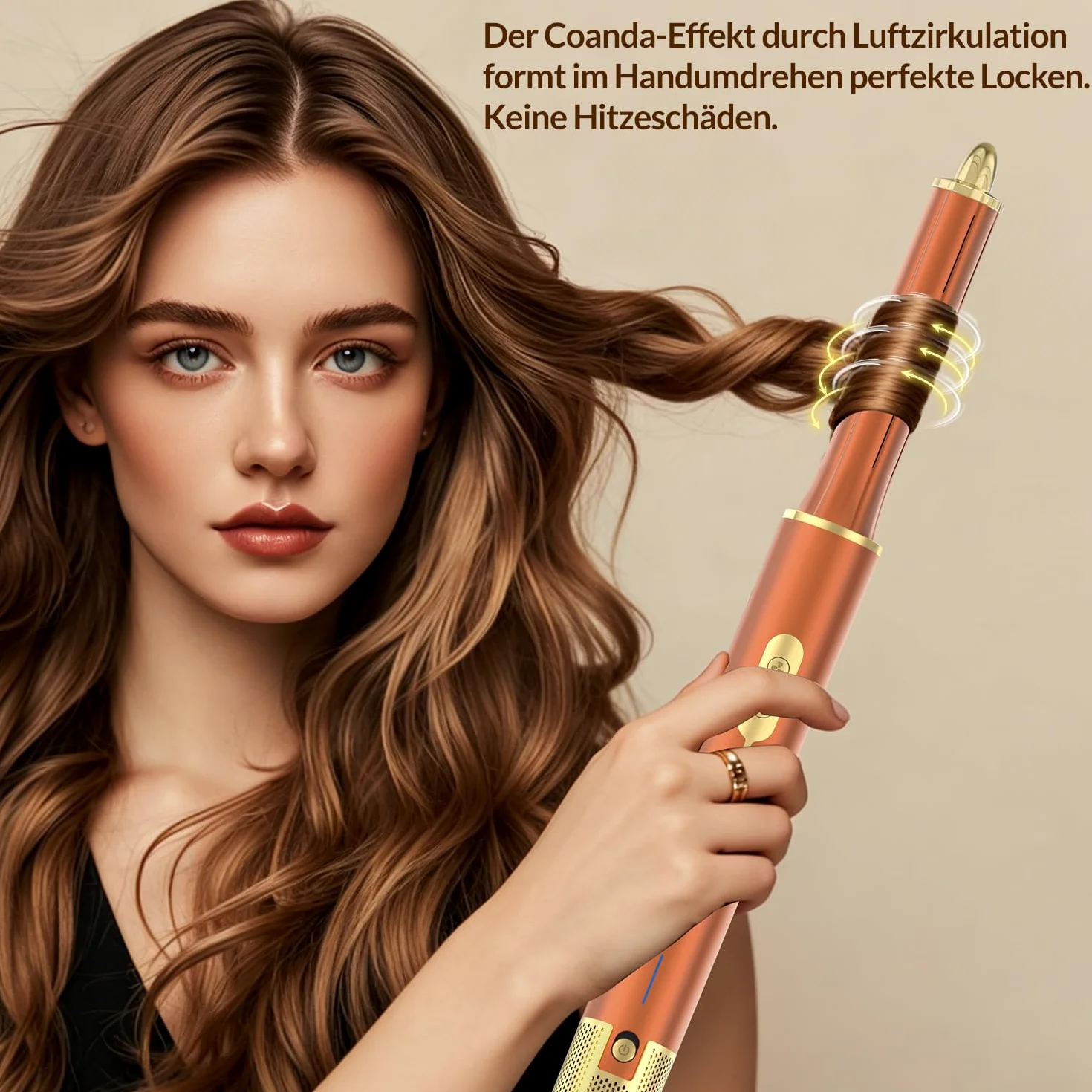 7 in 1 Haarstyler Set, Airstyler, Auto-Wrap-Lockenstab, Föhnbürste, Ionen Föhn, Schnelltrocknend
