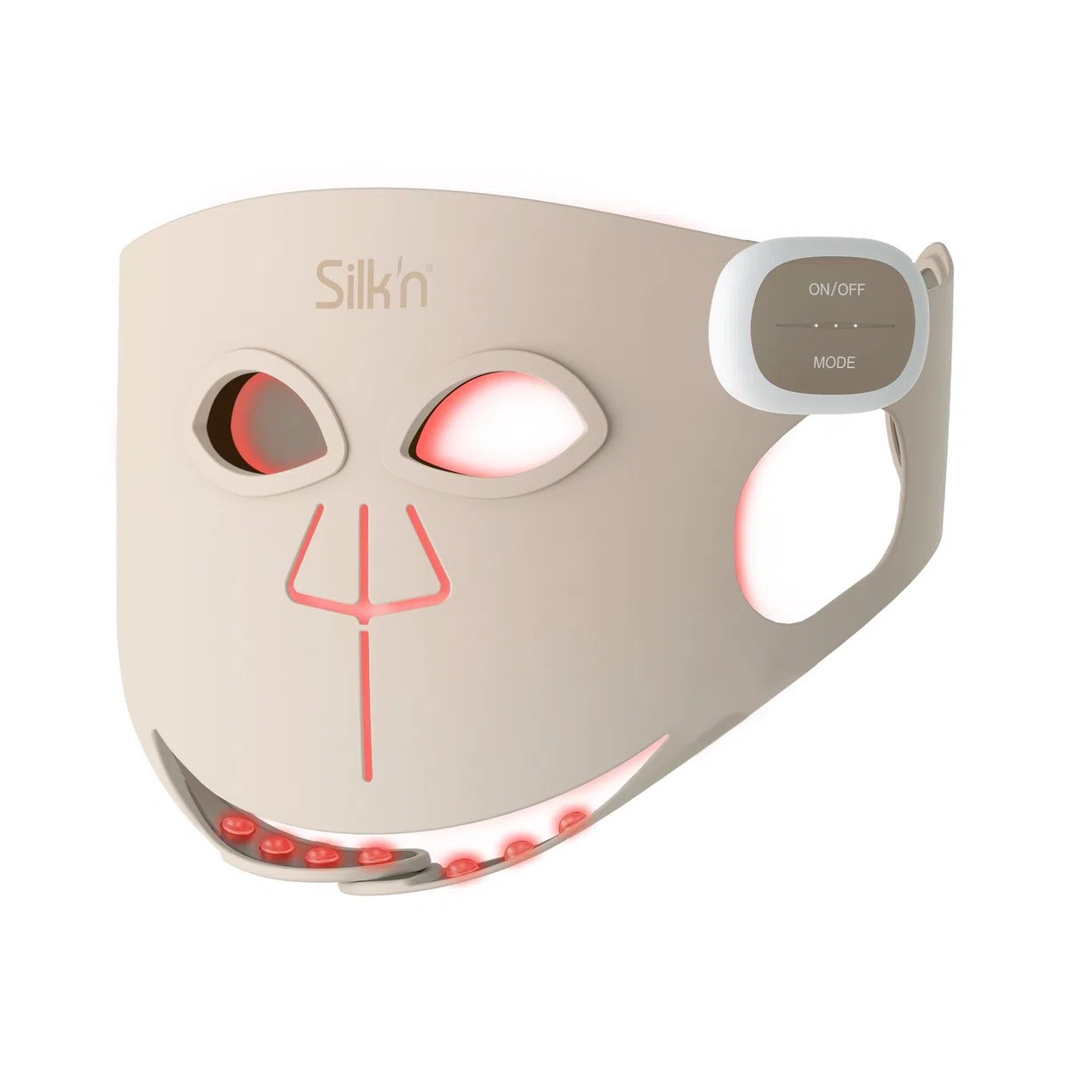Silk'n LED Face Mask Pro LED Face Mask Glow Mask Glow Mask for Collagen, Anti Falten und Anti-Aging, Kabellos für 130 Minuten, Rosa