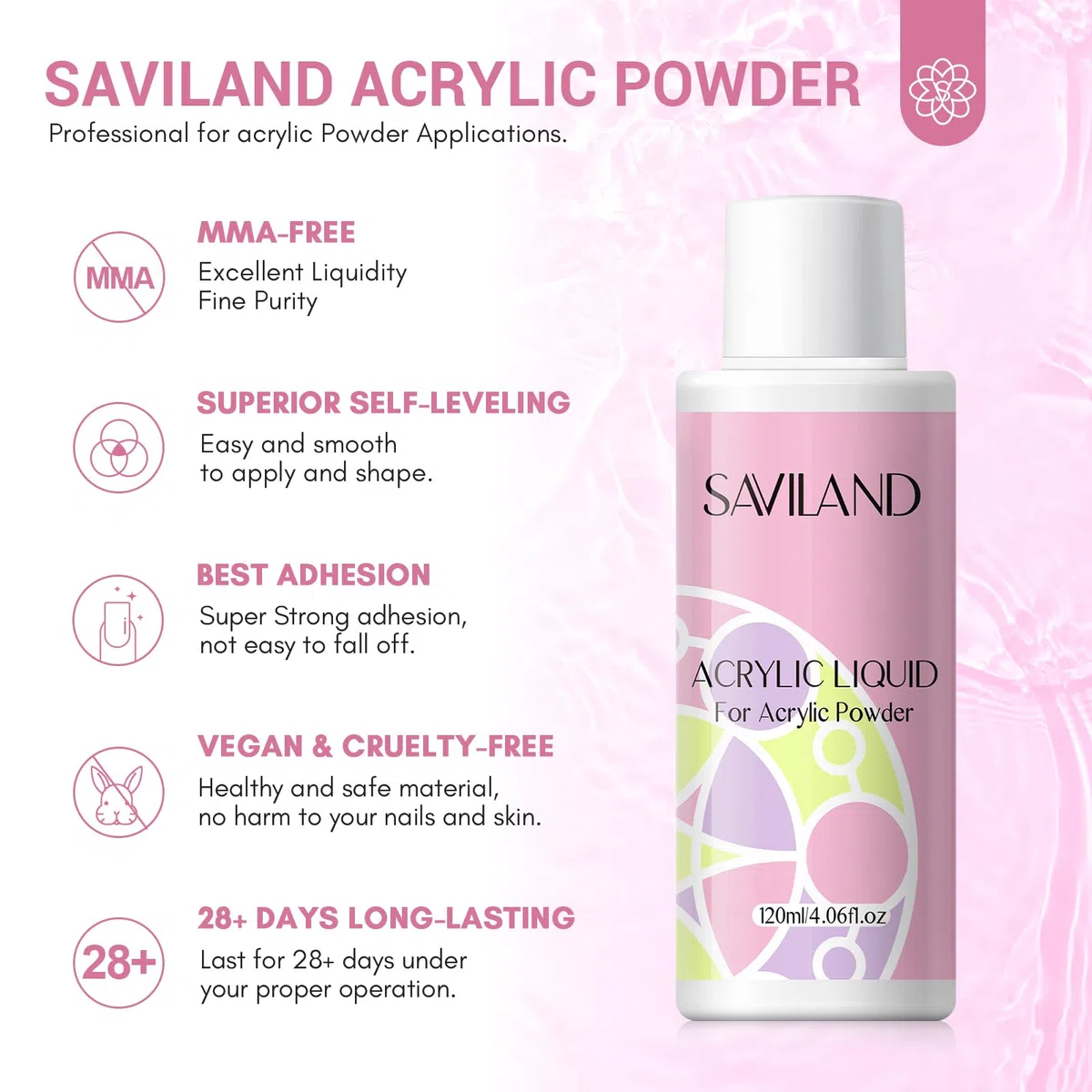 SAVILAND Acryl Nagelset Starterset Komplett: Gelnägel Starterset, Gel Nagellack Acrylpulver Nagelfräser U V Lampe Acryl Liquid Nagelbürste Nägel Selber Machen Nail Art Maniküre Geschenk für Frauen