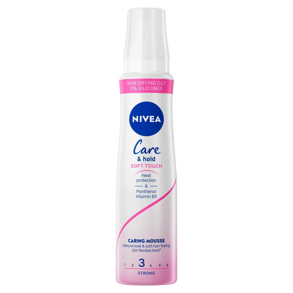 6er Pack - Nivea Haarschaum – Pflege & Halt Soft Touch Nr. 3-150ml