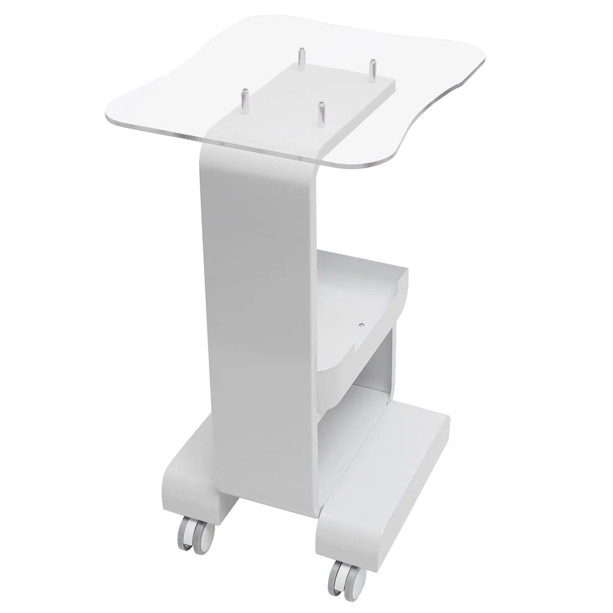 Kosmetikwagen, Salonwagen Tragbar Beauty Salon Trolley mit Rollen & Ablagefach, Salon SPA Rollwagen für Schönheitsinstrument