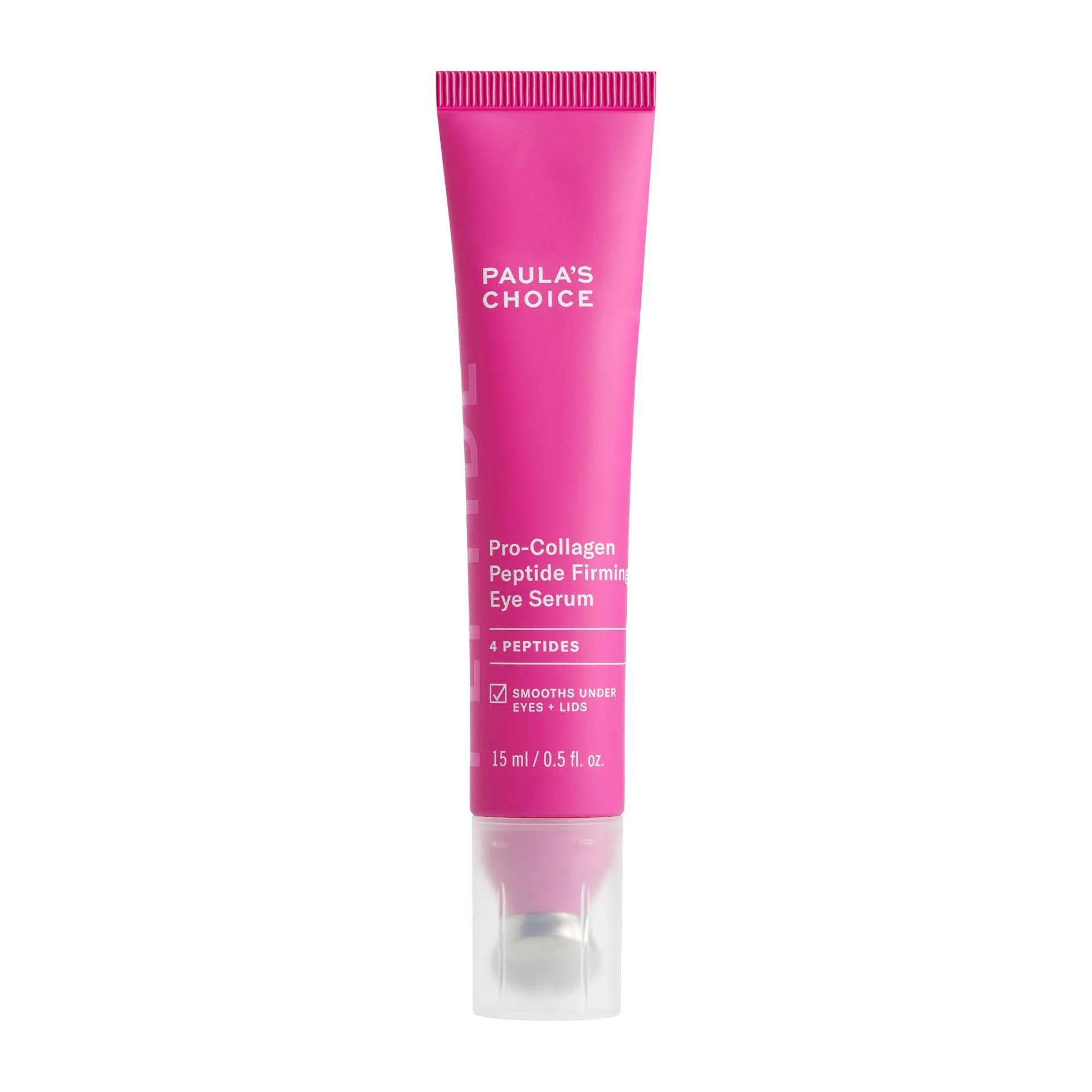 Paula's Choice Pro-Collagen Peptide Straffendes Augenserum, 15 ml | Anti-Aging Peptide Augenserum - Reduziert Schwellungen & Spendet Feuchtigkeit - Leichte Gel-Serum - Metallapplikator