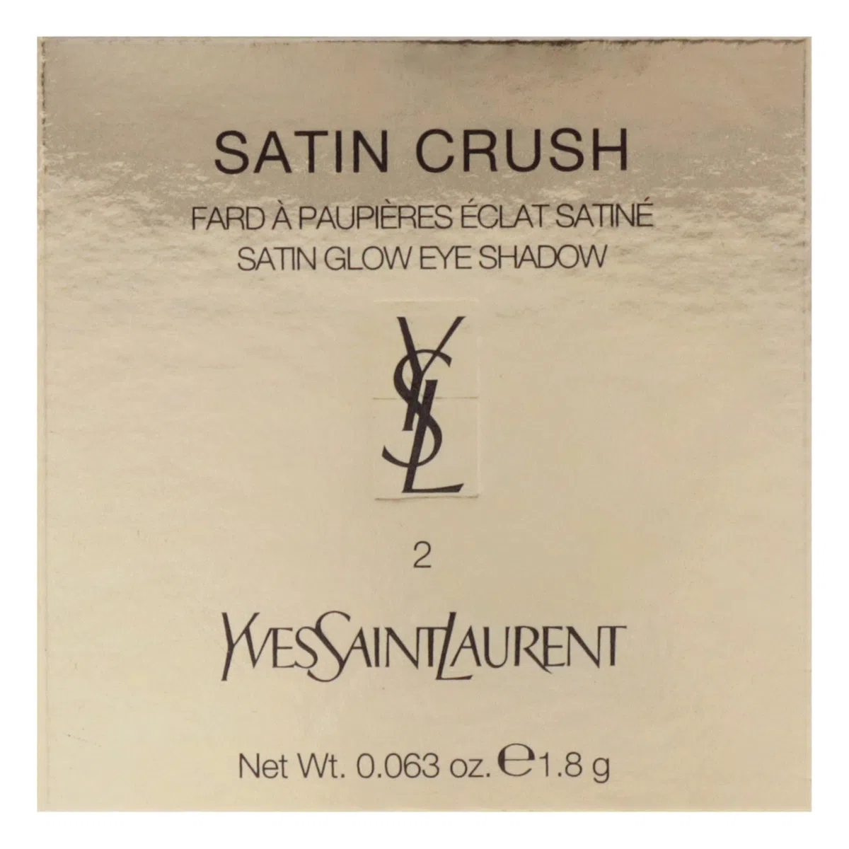 Yves Saint Laurent Crush Satin Cushion Lidschatten, 2 Warm Brown 30 g