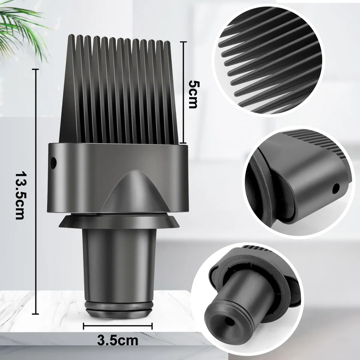 Kammaufsatz mit breiter Zahnung für Dyson Supersonic Haartrockner, Teilenummer 969748-01