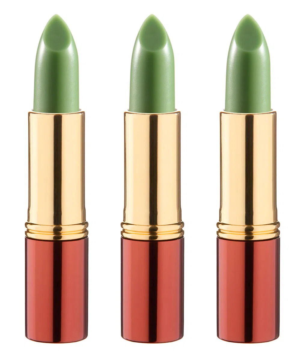 IKOS Lippenstift 3er Set: der denkende Lippenstift DL2 grün – nachtrosa