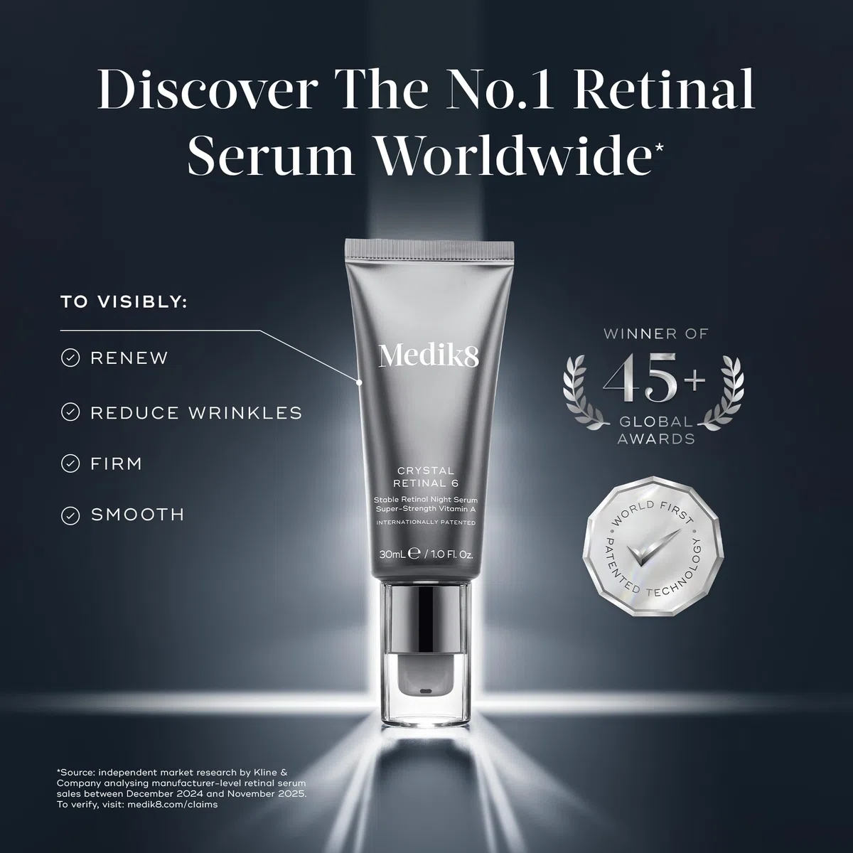 MEDIK8 Crystal Retinal 3 Night Serum 30 ml