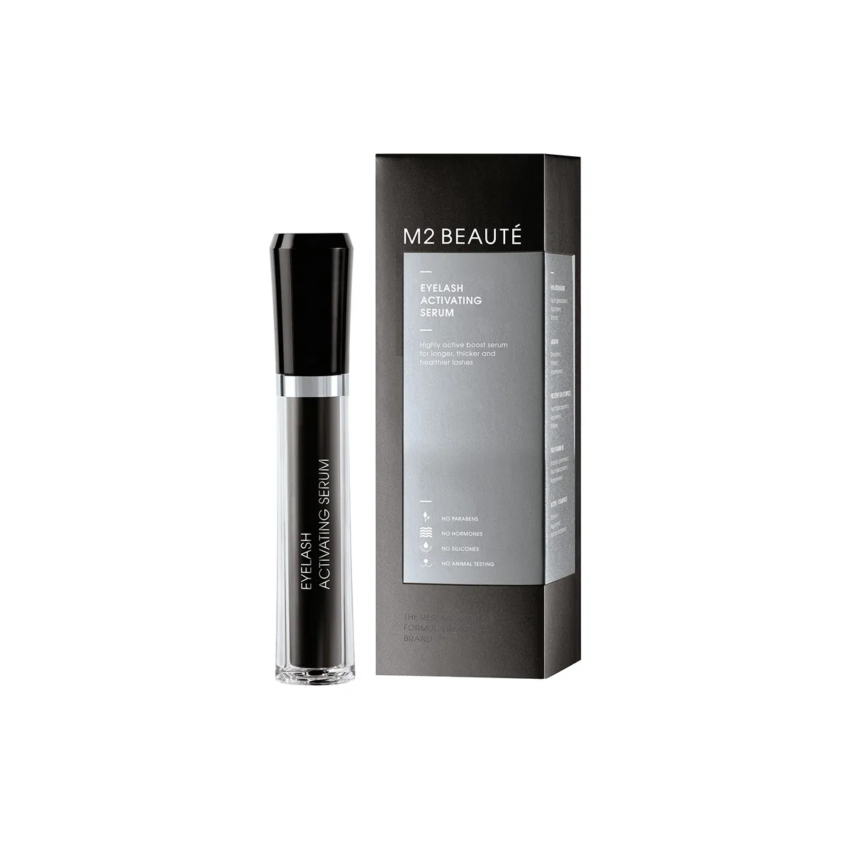 M2 BEAUTÉ Eyelash Activating Serum Wimpern-Wachstumsbooster mit Biotin Vitamin B7 Hyaluron Arginin Provitamin B5 4 ml