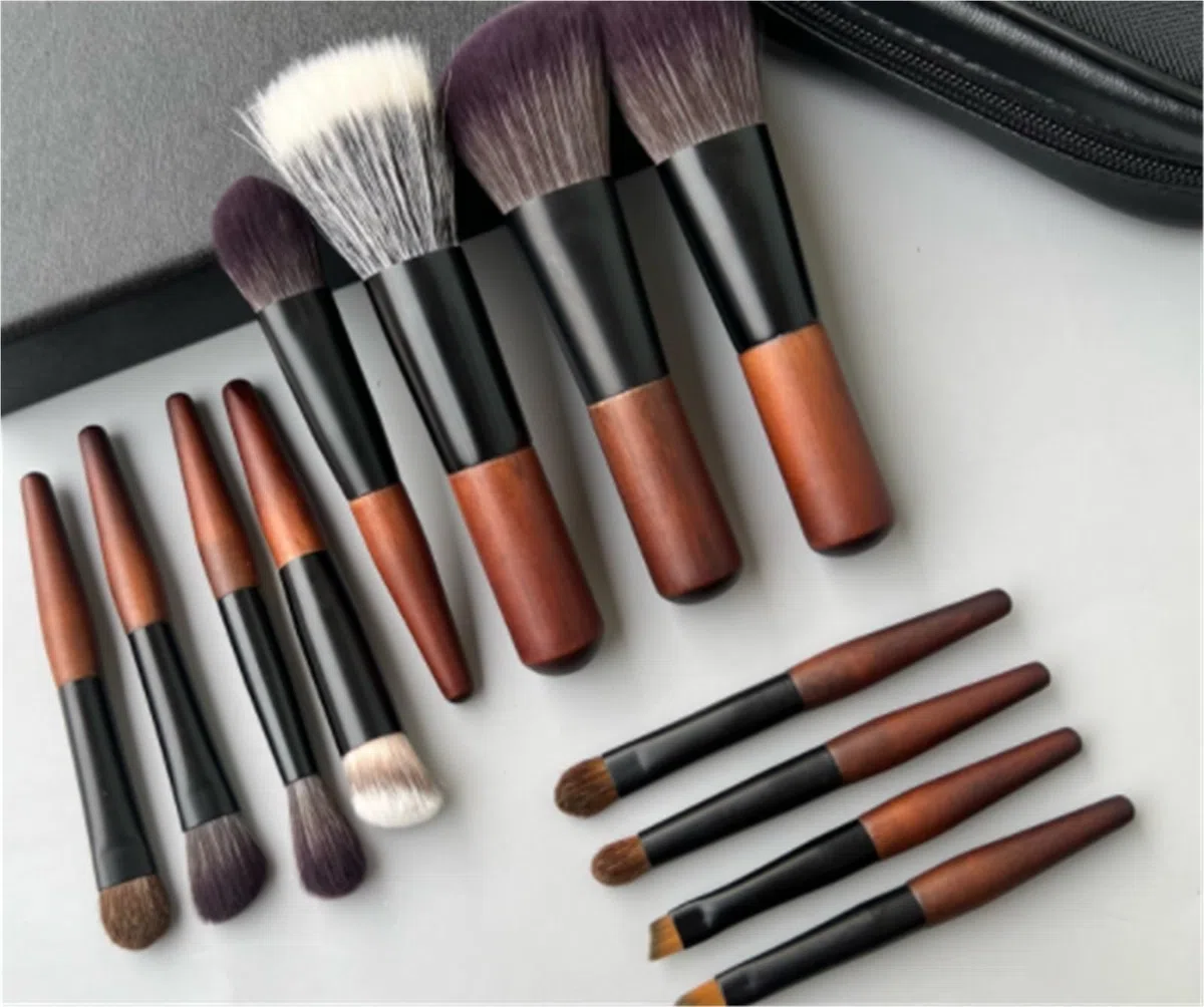 Pinsel Werkzeuge Make-up-Pinsel-Set, 12-teilig, Weiche Borstenpinsel Und Aus Holz For Gesichts-Make-up-Pinsel Gesichtsbemalung